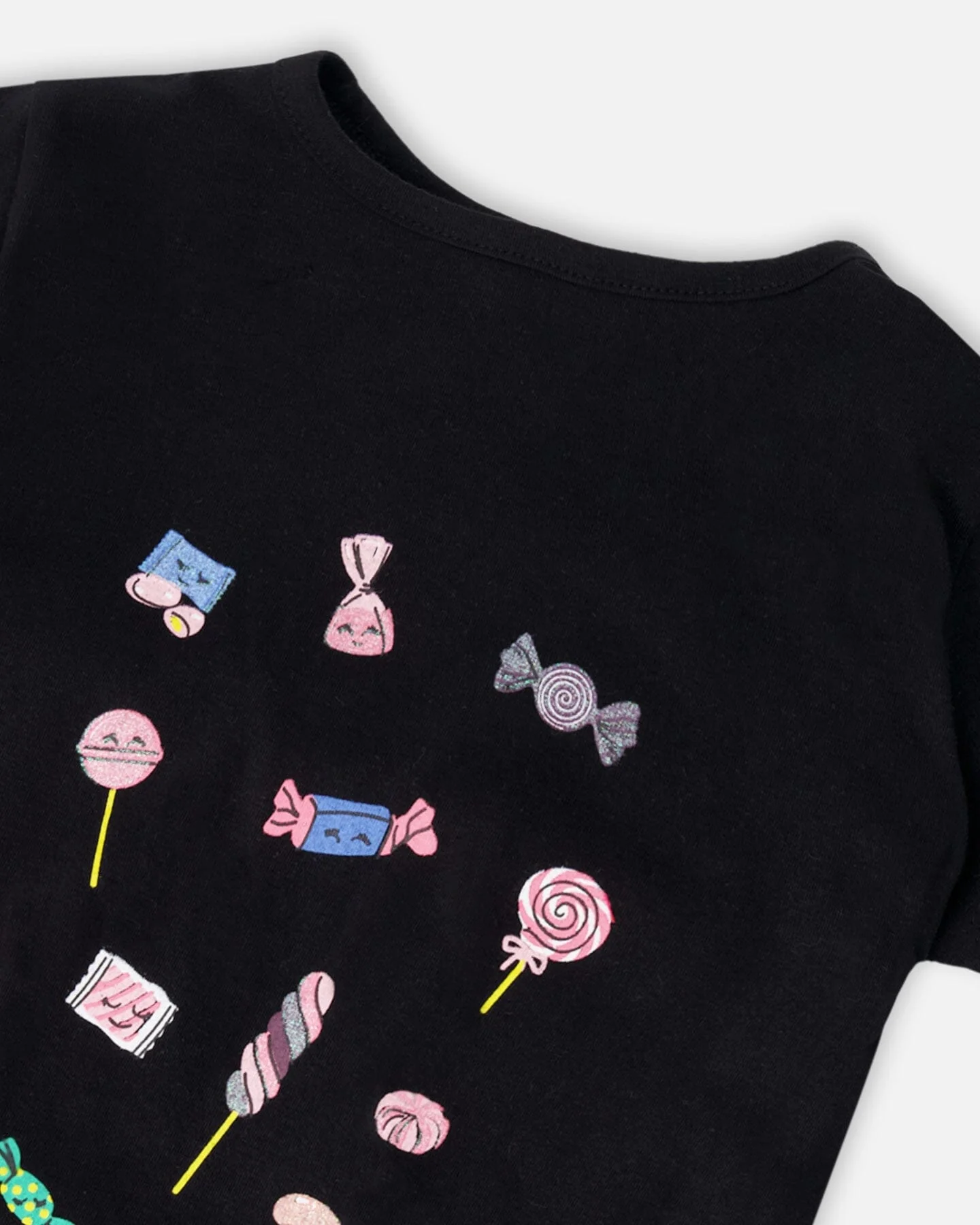 Organic Cotton Jersey T-Shirt Black - Image 4