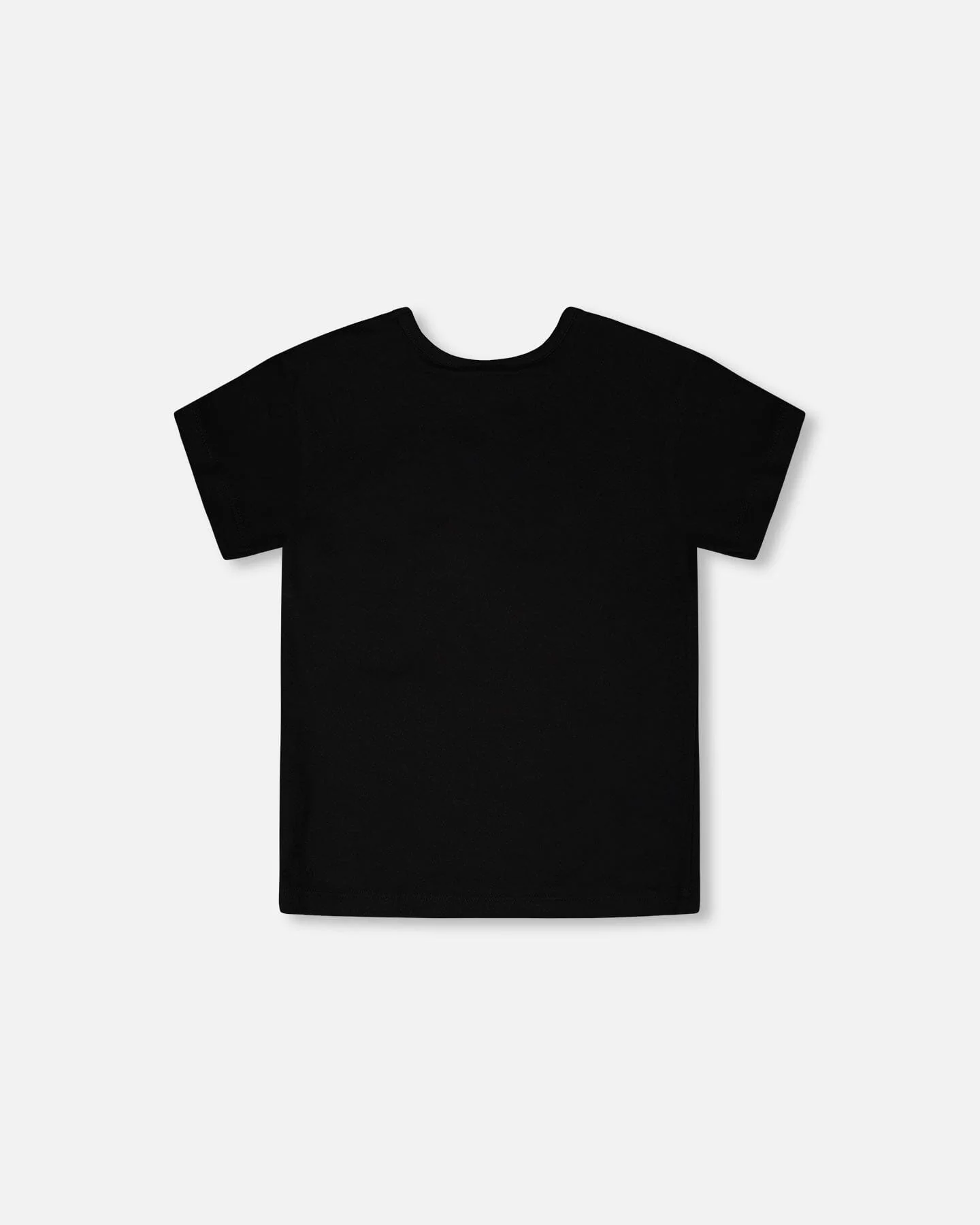 Organic Cotton Jersey T-Shirt Black With Zebra - Image 3