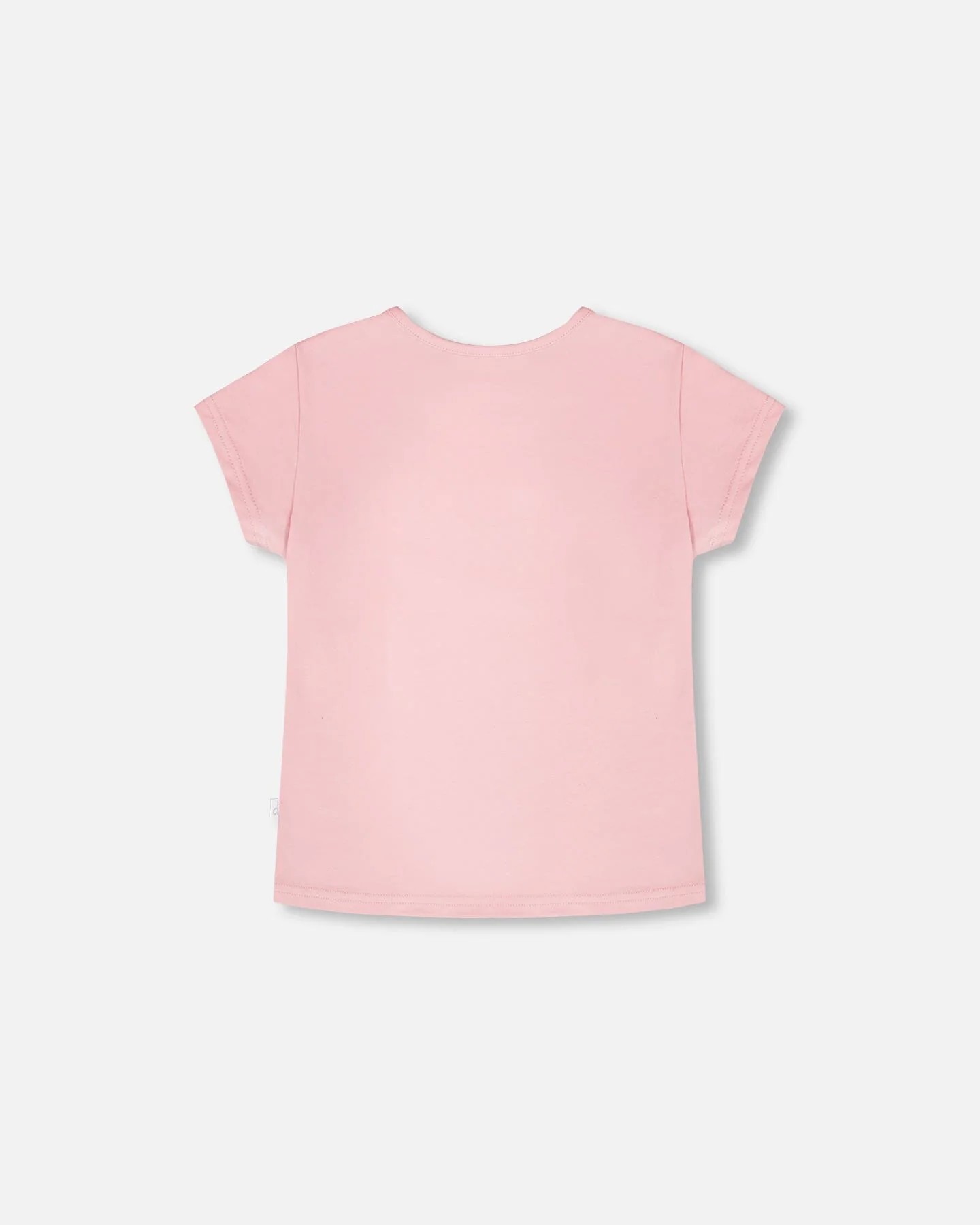 Organic Cotton Jersey T-Shirt Dusty Pink - Image 3