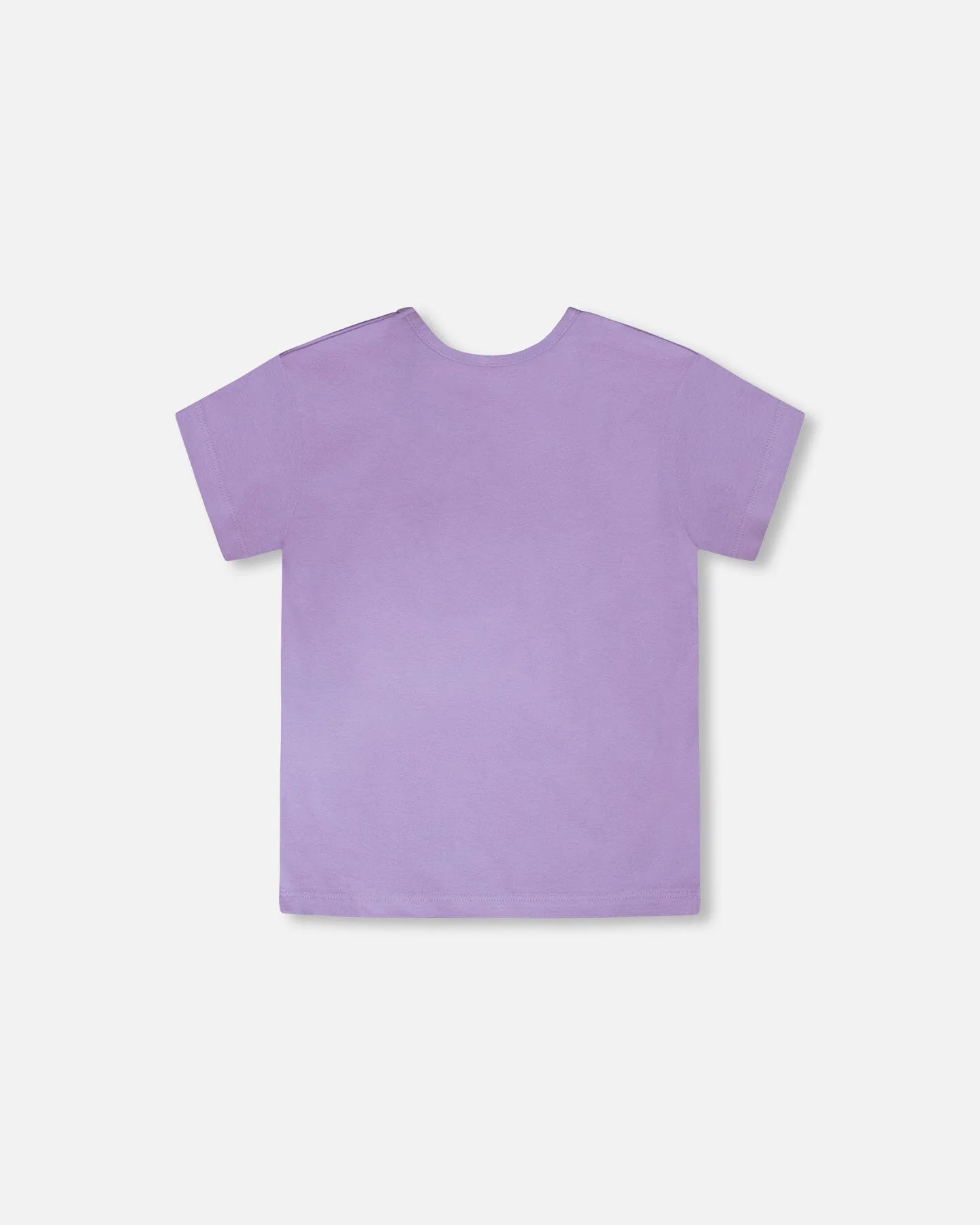 Organic Cotton Jersey T-Shirt Mauve With Sneakers - Image 3