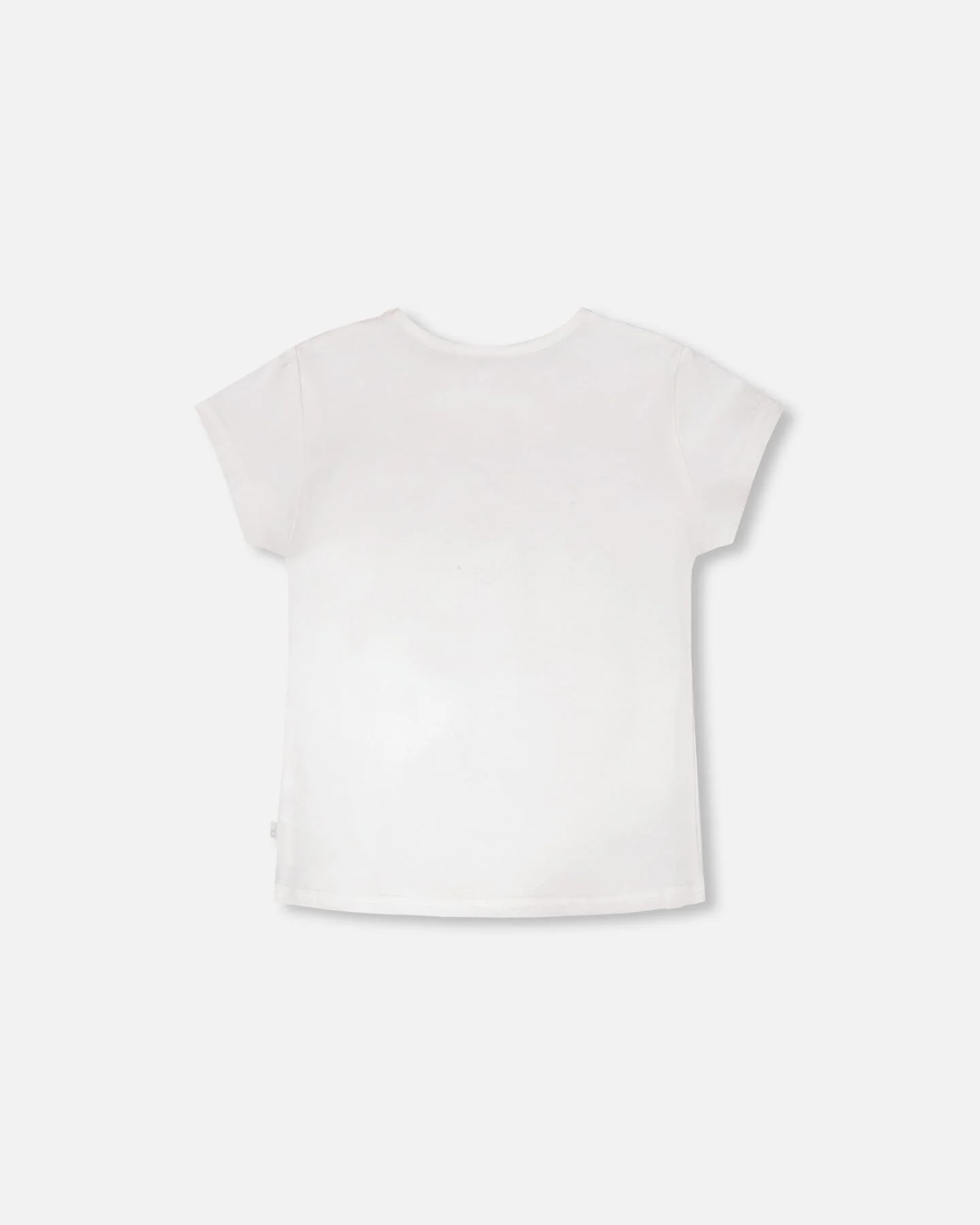 Organic Cotton Jersey T-Shirt Off-White - Image 4