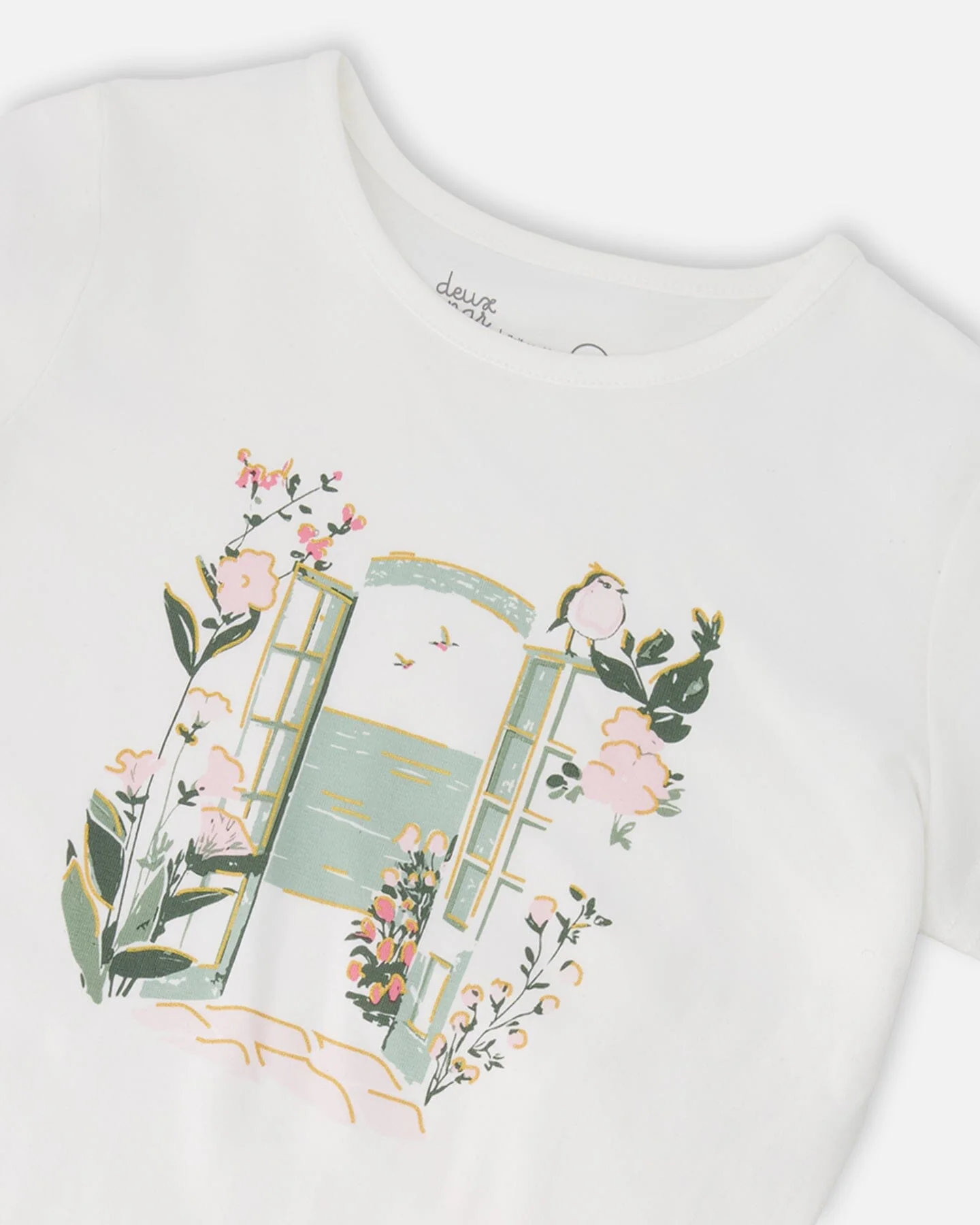 Organic Cotton Jersey T-Shirt Off-White - Image 5