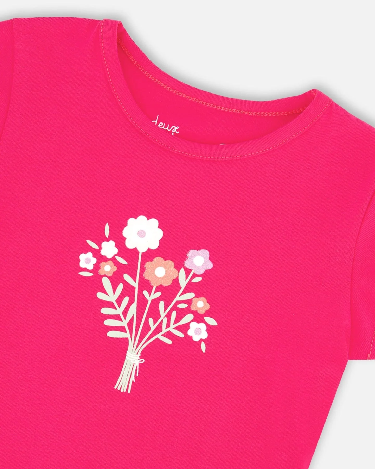 Organic Cotton Jersey T-Shirt Pink - Image 4