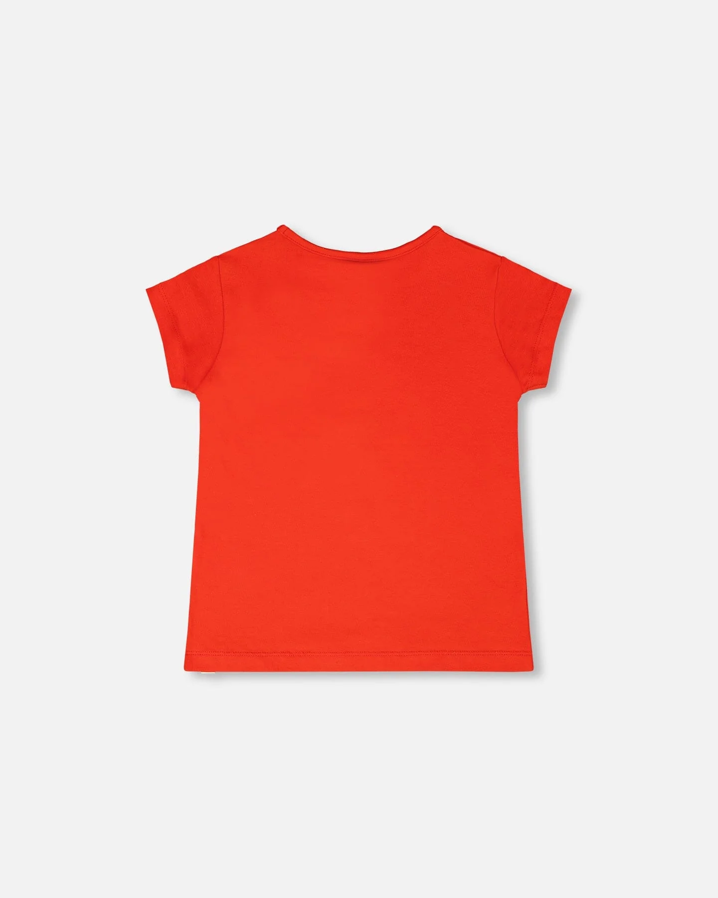 Organic Cotton Jersey T-Shirt Red - Image 3