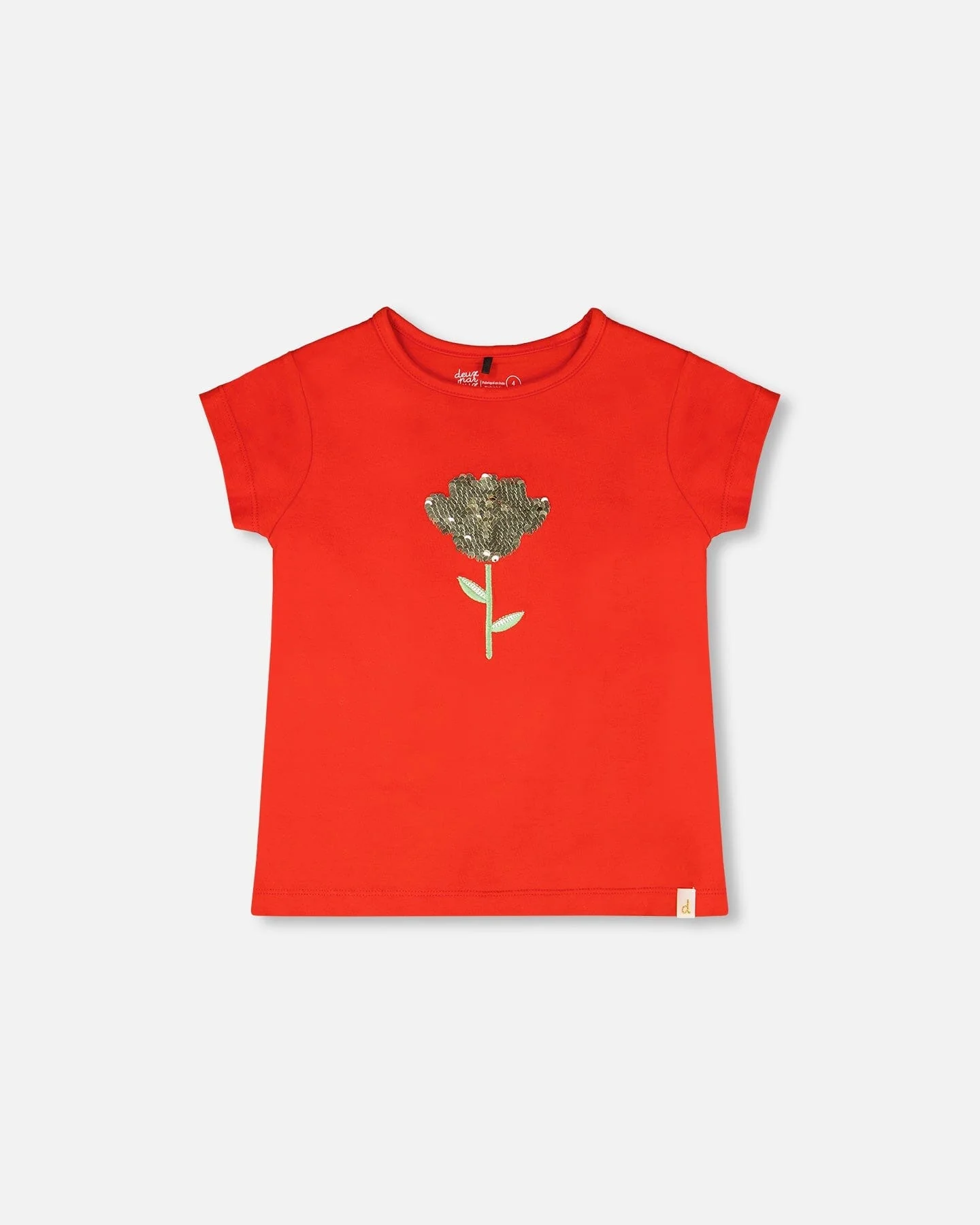 Organic Cotton Jersey T-Shirt Red - Image 5