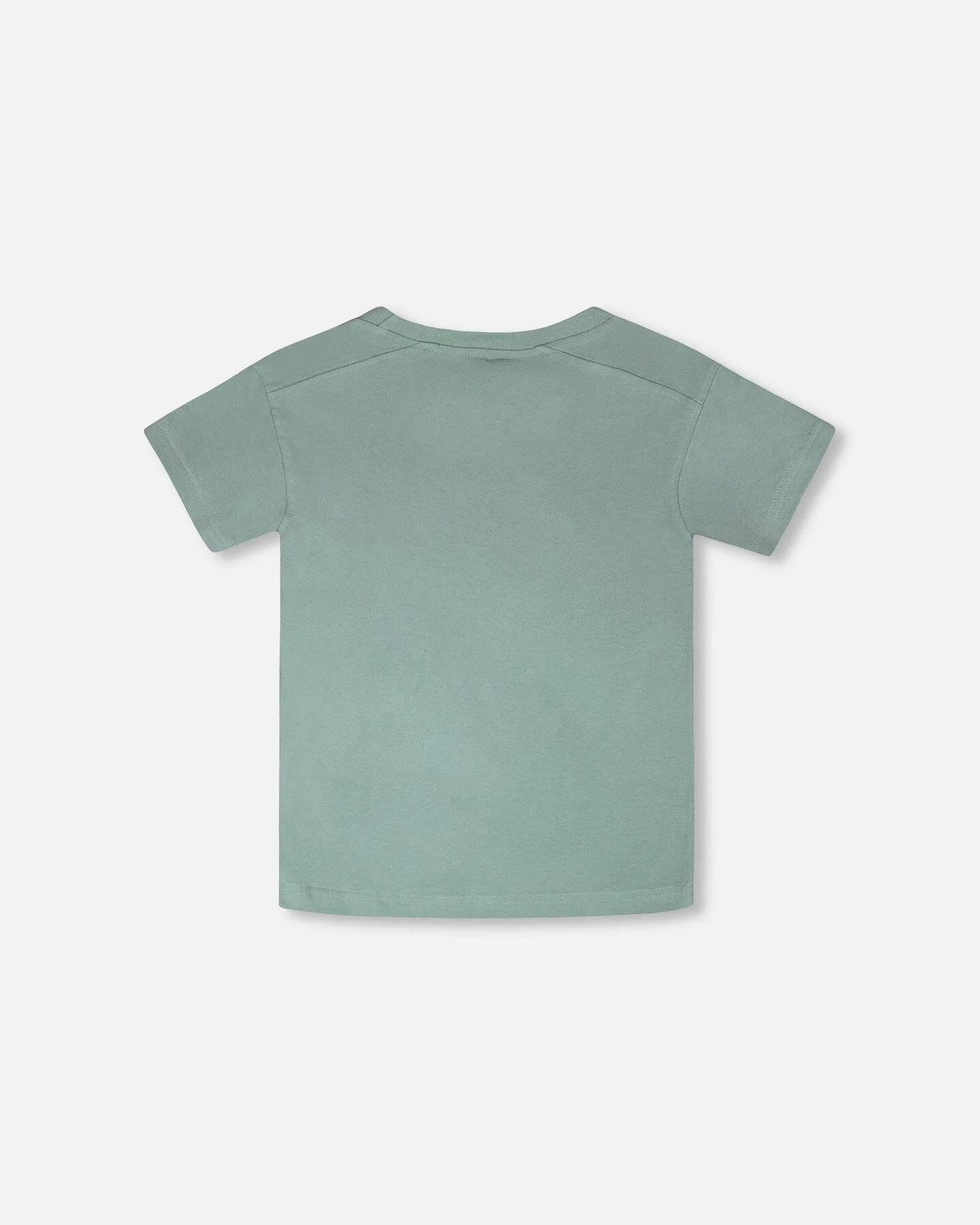 Organic Cotton Jersey T-Shirt With Cross Bag Green - Image 3