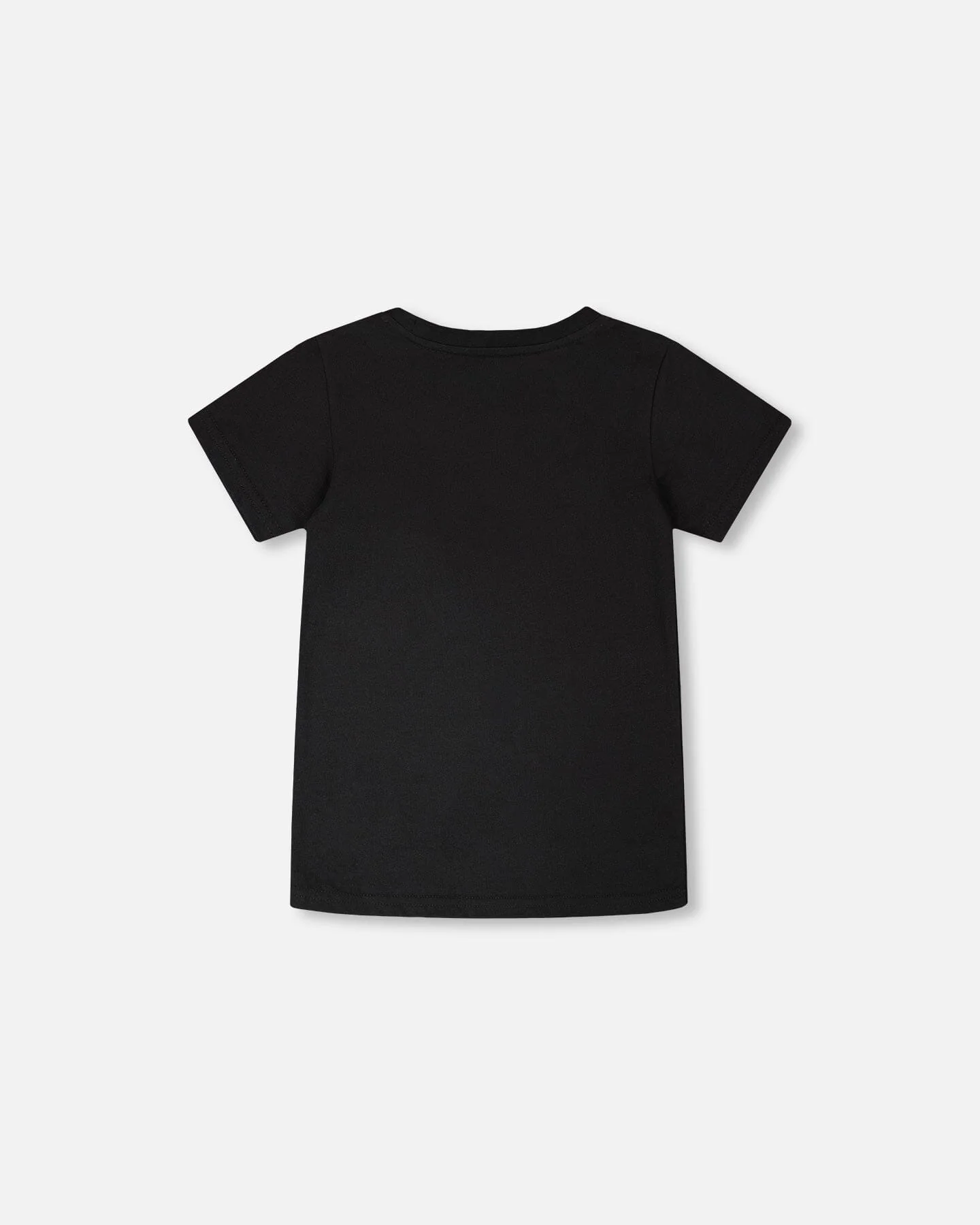 Glow In The Dark Organic Cotton Jersey T-Shirt With Dino On Bike Print Black - Image 4