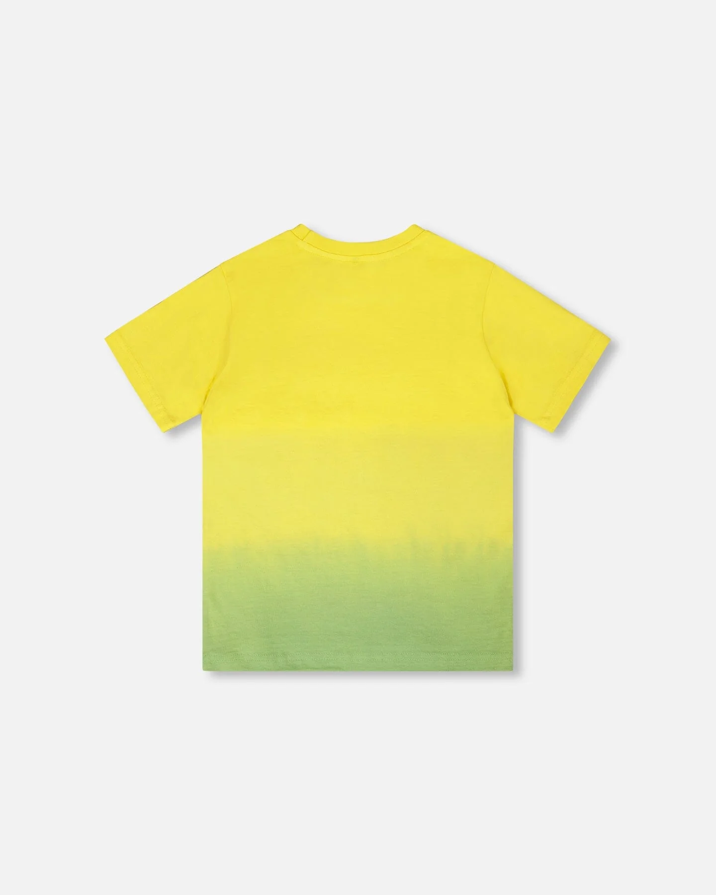Organic Cotton Jersey T-Shirt With Print Yellow - Image 3