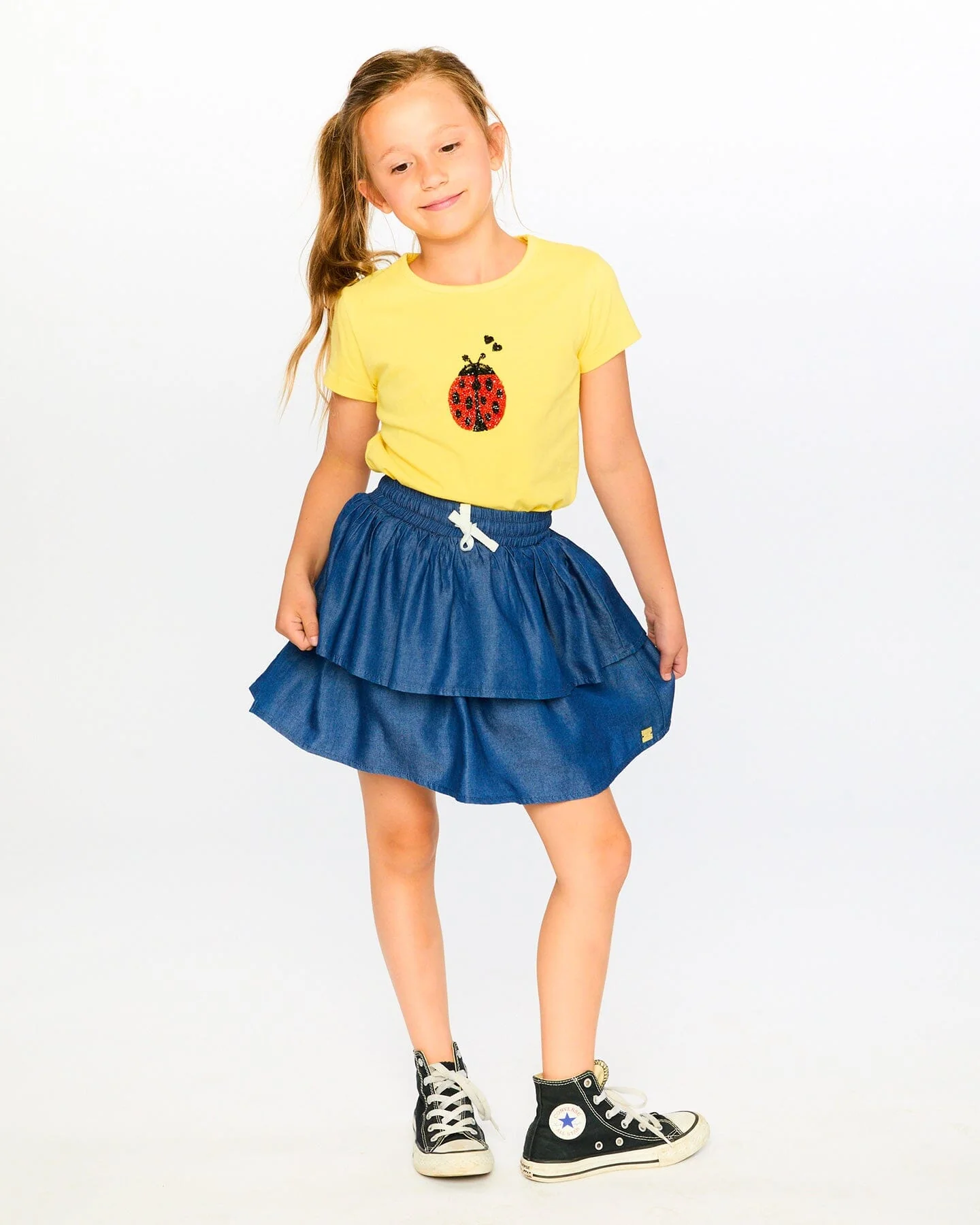 Organic Cotton Jersey T-Shirt Yellow - Image 2