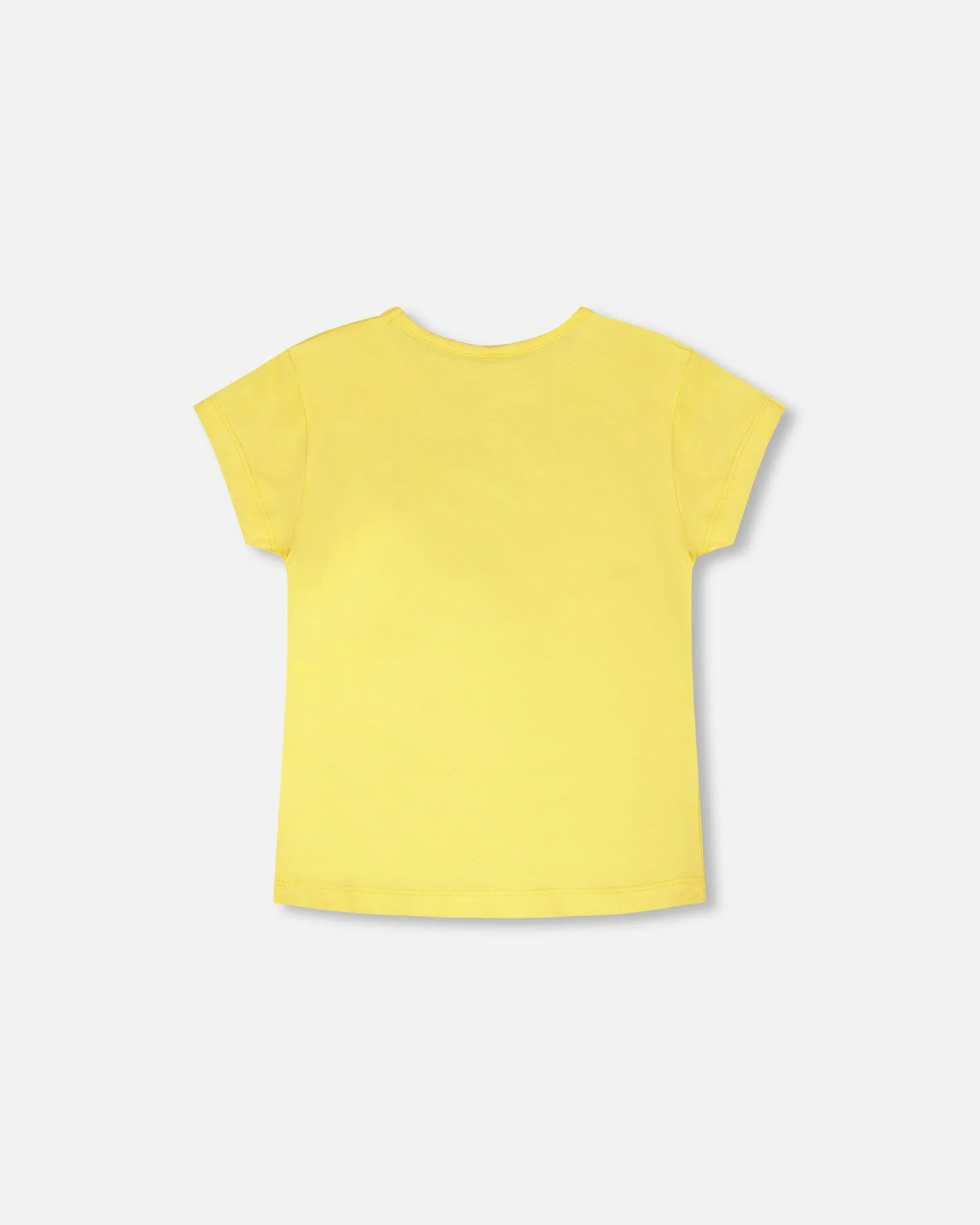 Organic Cotton Jersey T-Shirt Yellow - Image 3