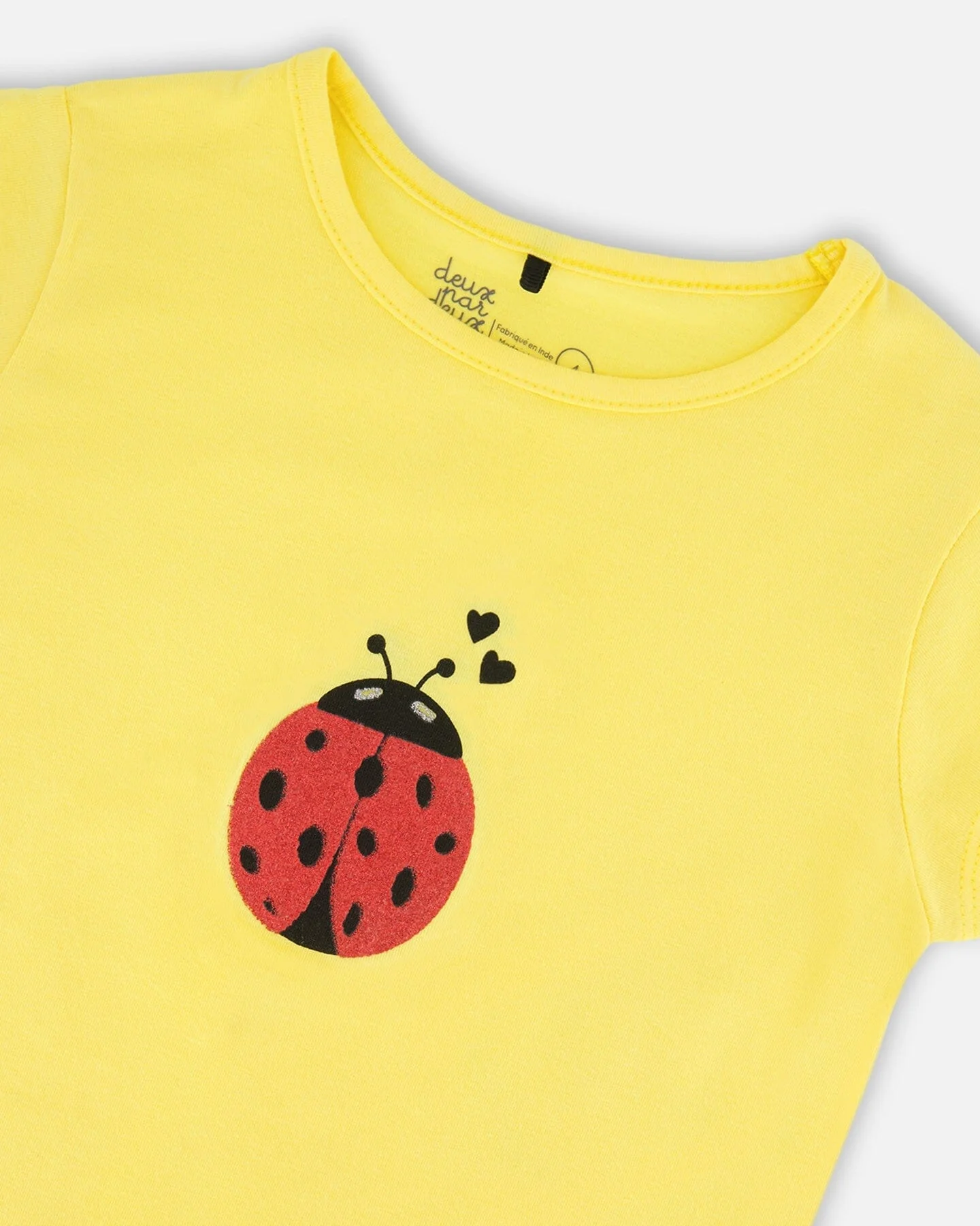 Organic Cotton Jersey T-Shirt Yellow - Image 4