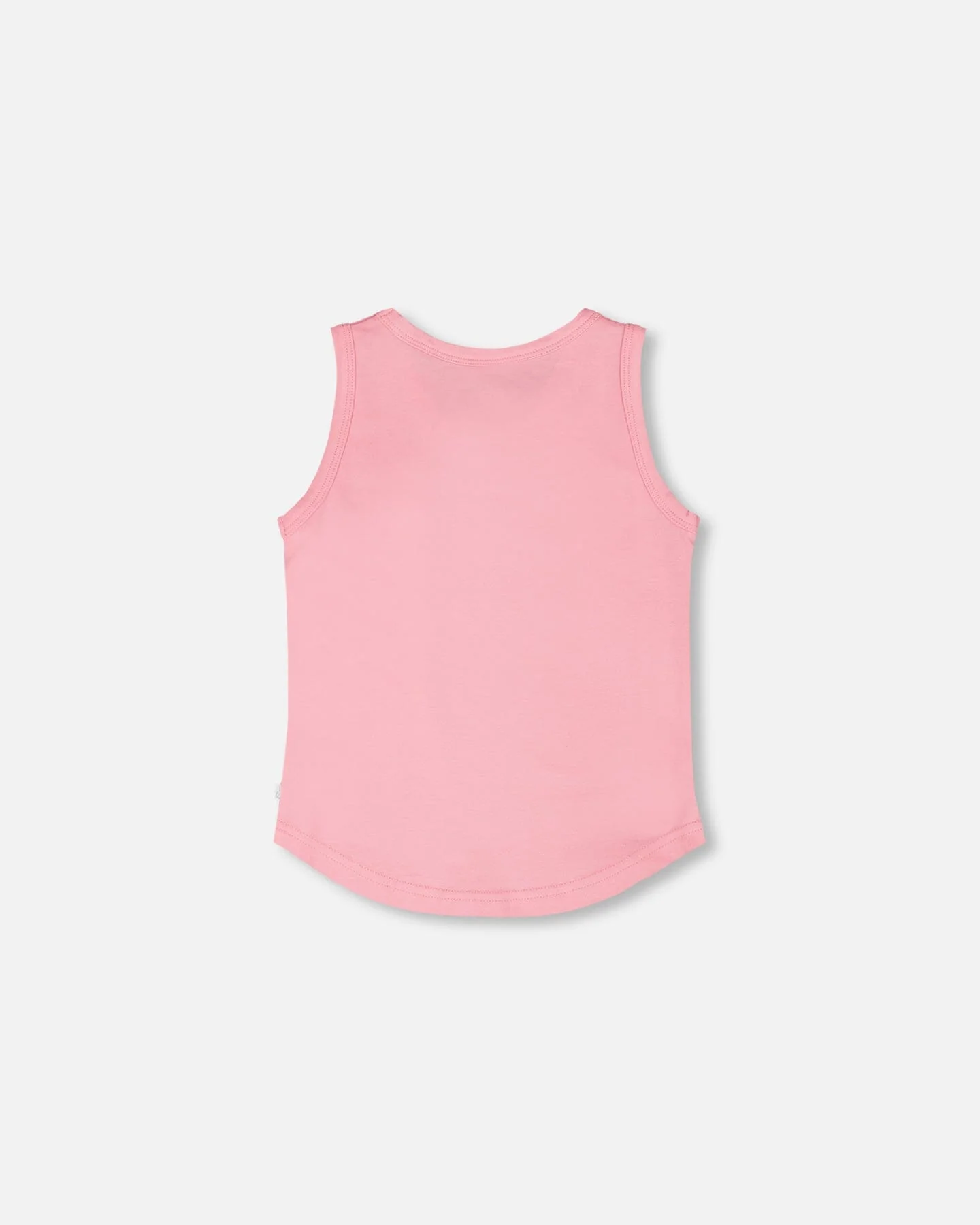 Organic Cotton Jersey Tank Top Pink - Image 3