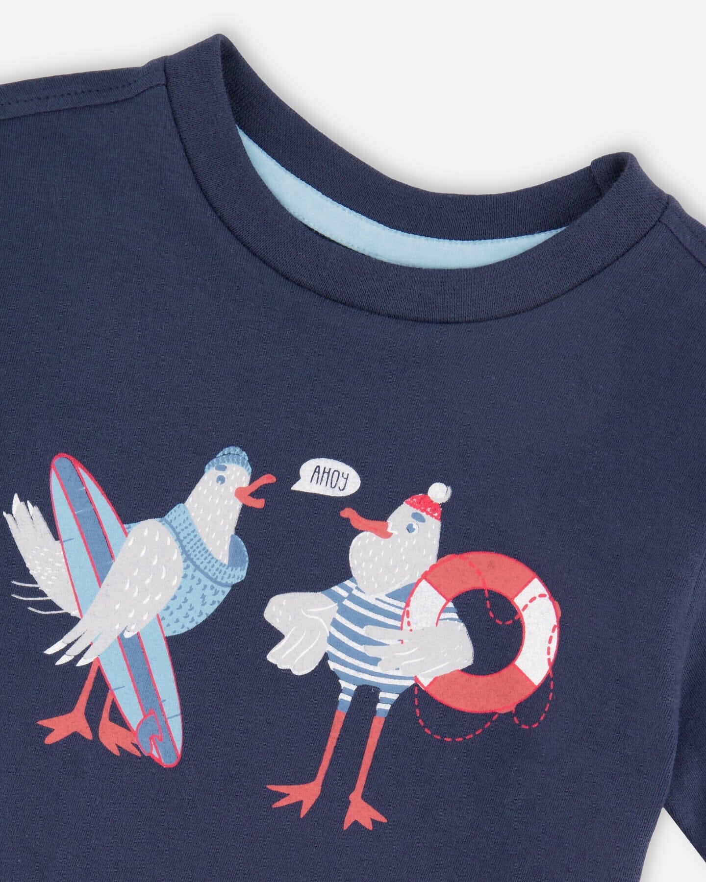 Organic Cotton Short Sleeve T-Shirt Blue - Image 6