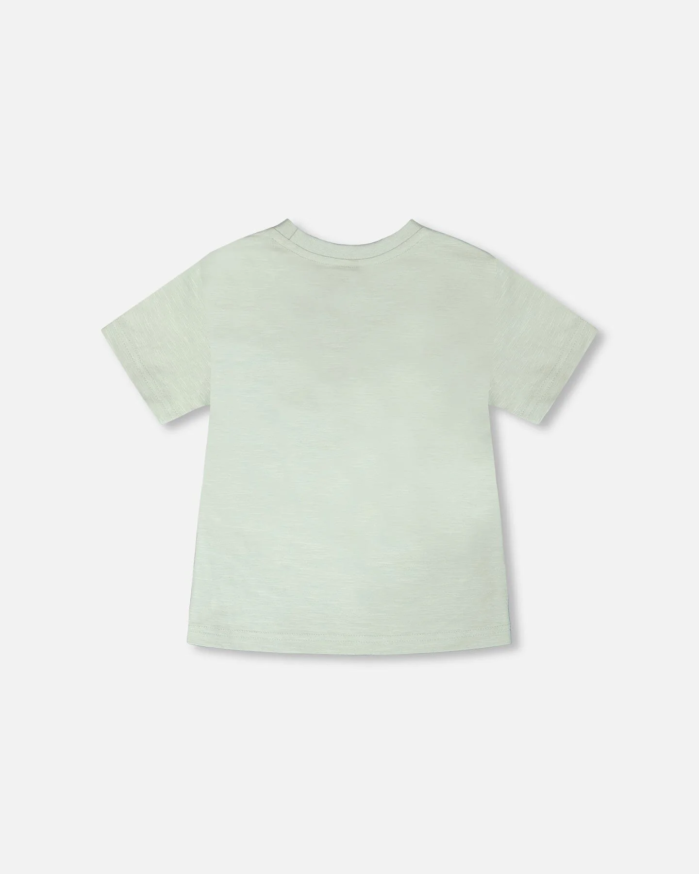 Organic Cotton T-Shirt Mint Green Safari Print - Image 3