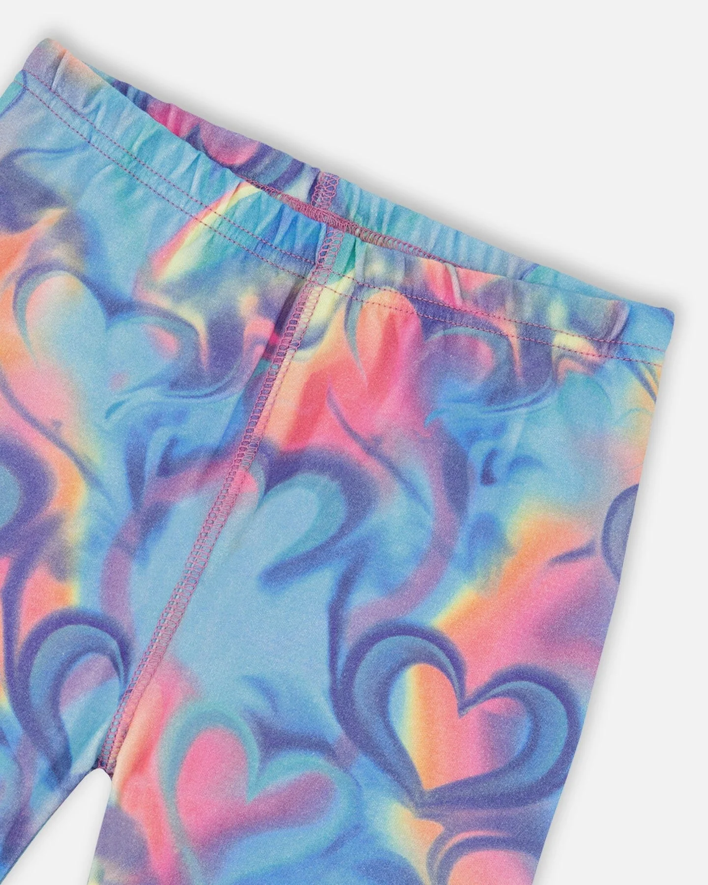 Organic Cotton Two-Piece Pajamas Rainbow Heart Print - Image 5