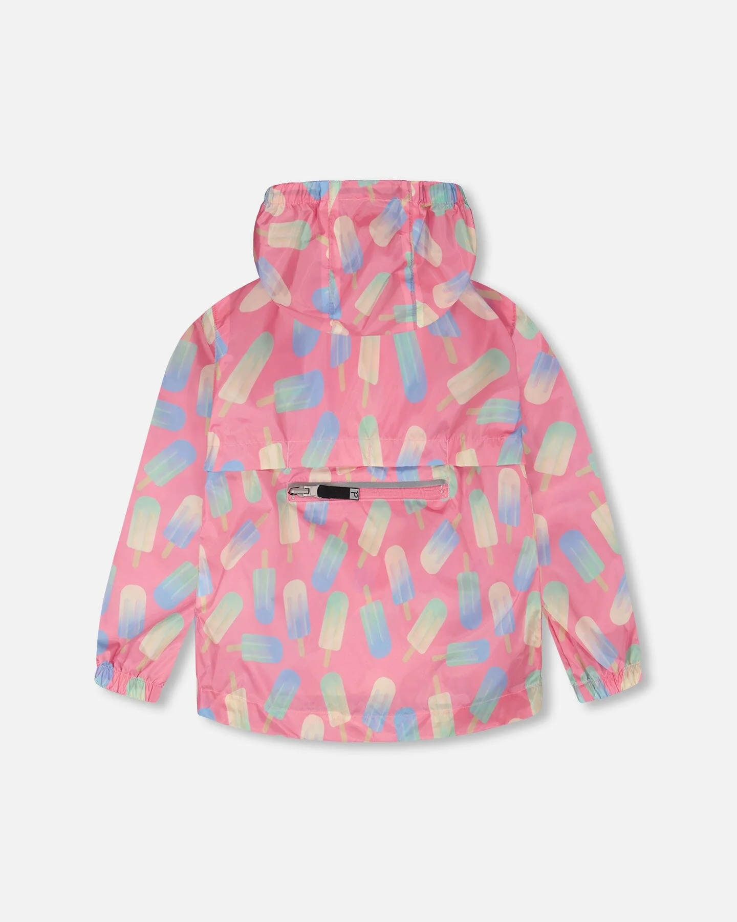 Packable Windbreaker In Polyester Pink Lollipop Print - Image 3