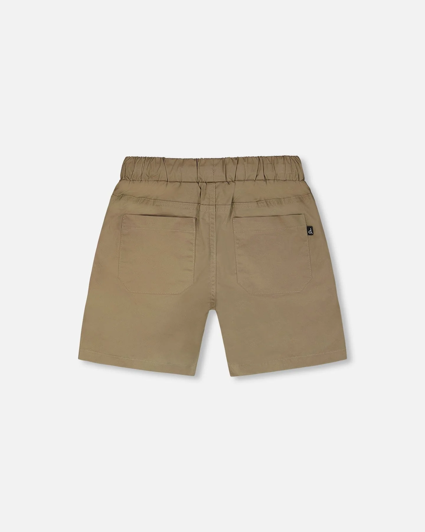Parachute Shorts With Patch Pockets Beige - Image 4
