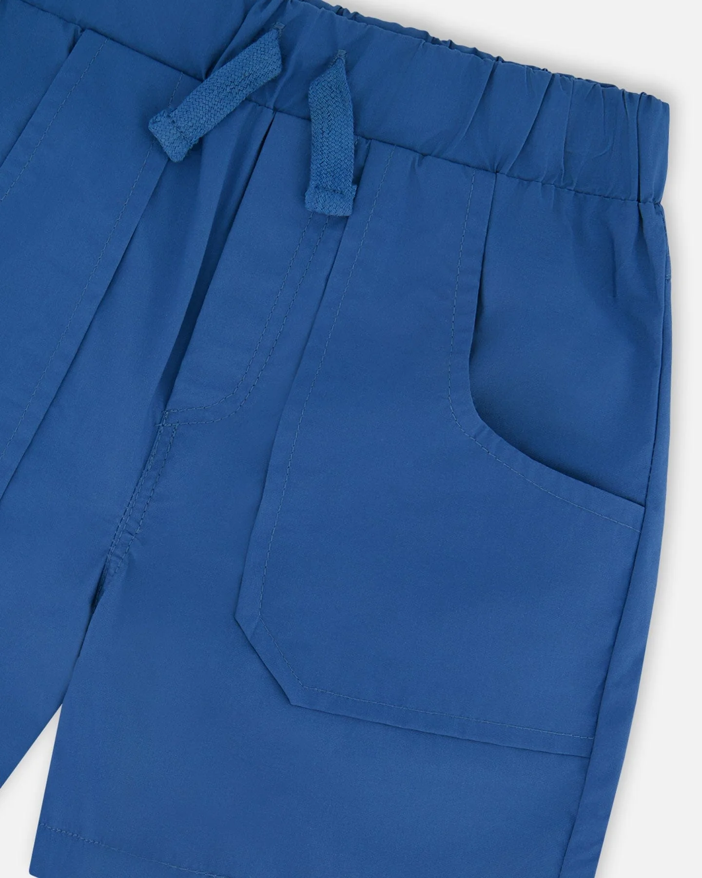 Parachute Shorts With Patch Pockets Dark Blue - Image 5