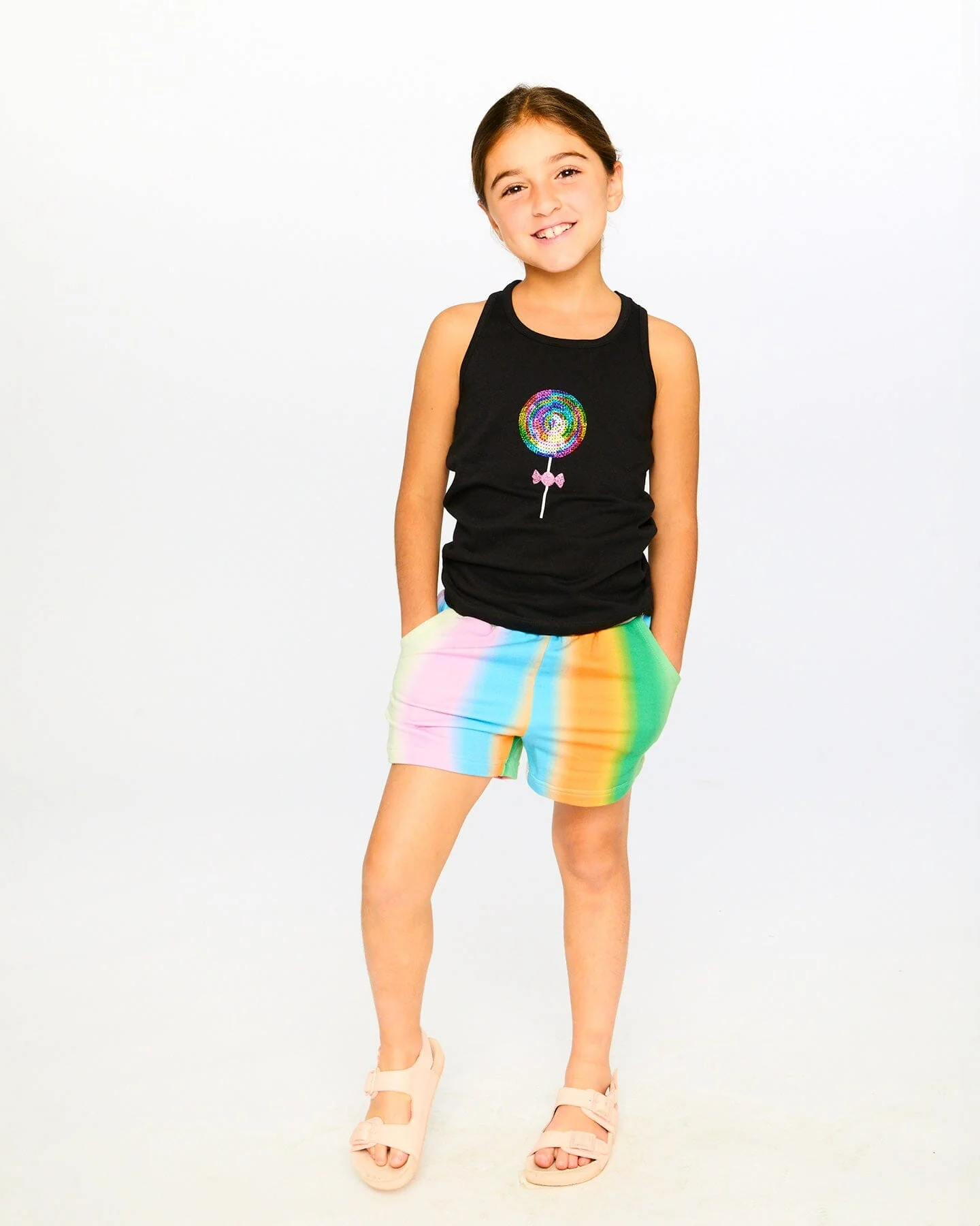 Printed French Terry Shorts Multicolored - Image 2