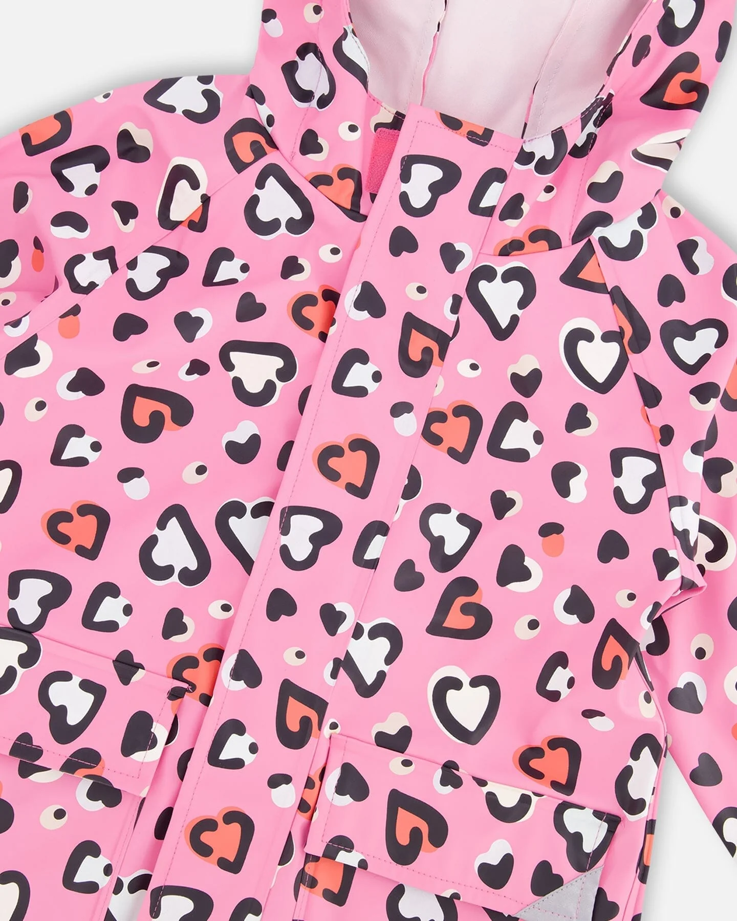 Pink raincoat with color-changing hearts - Image 5