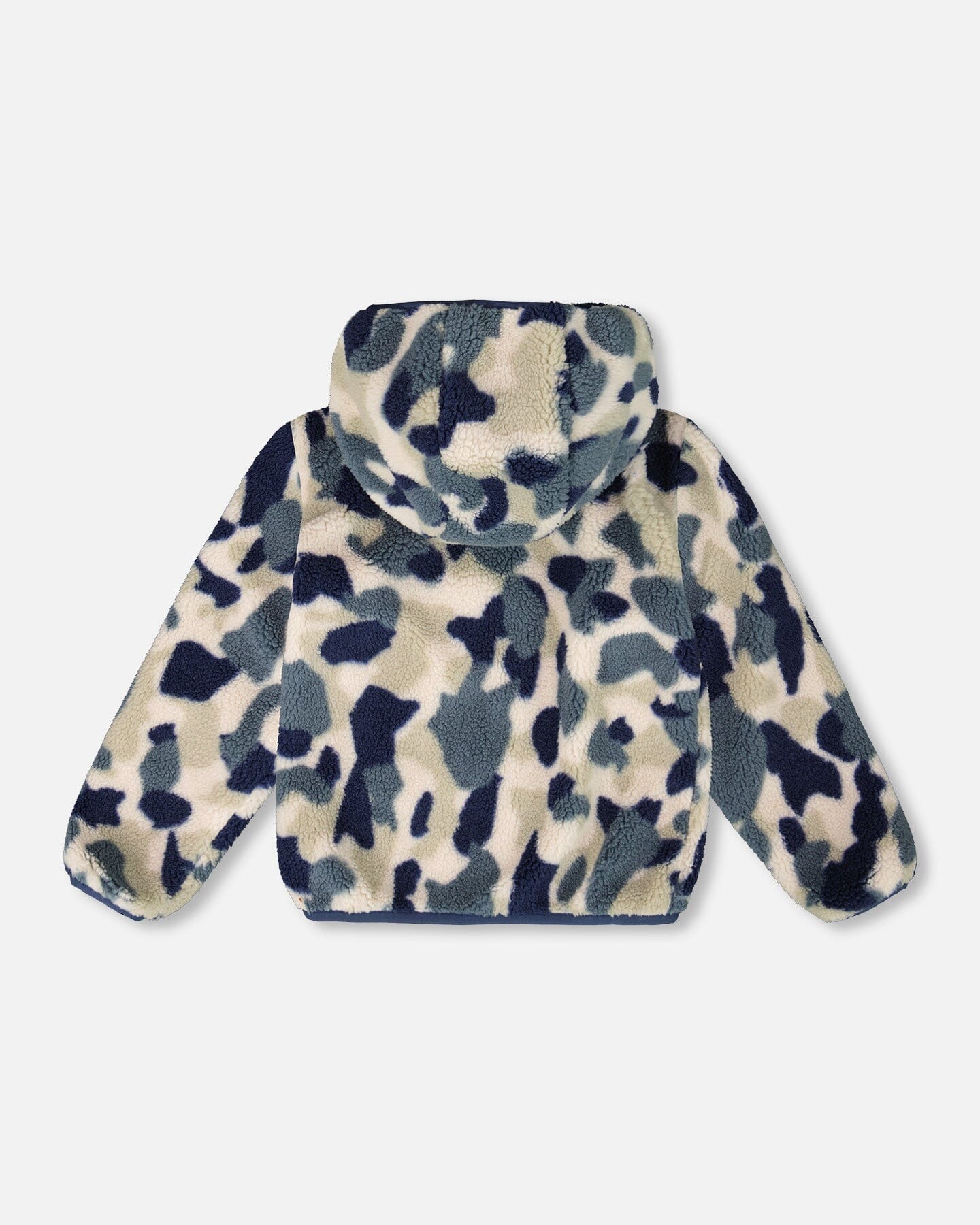 Reversible Mid-Season Sherpa Jacket Blue Camo - Image 4