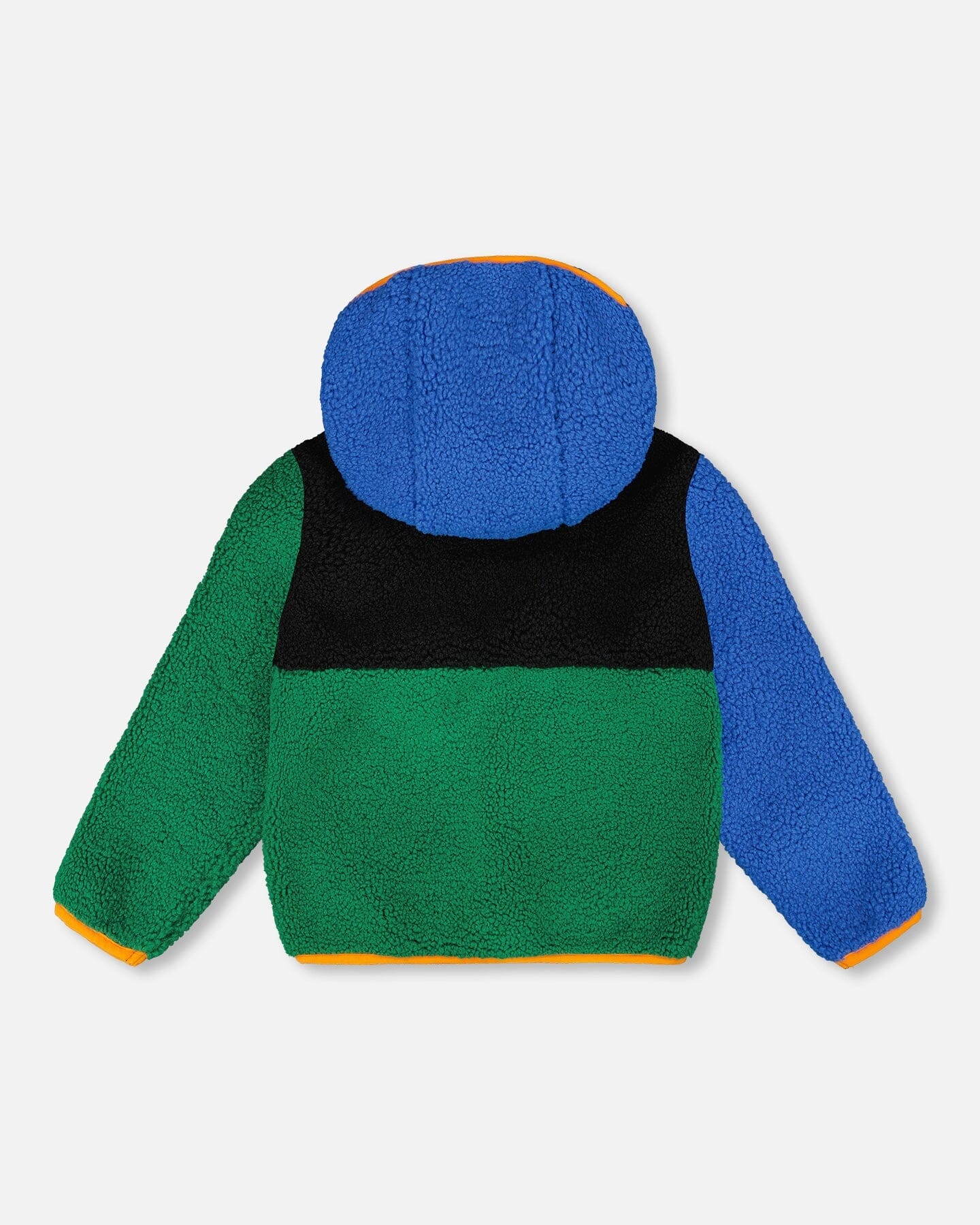 Sherpa Jacket Blue Colorblock - Image 3