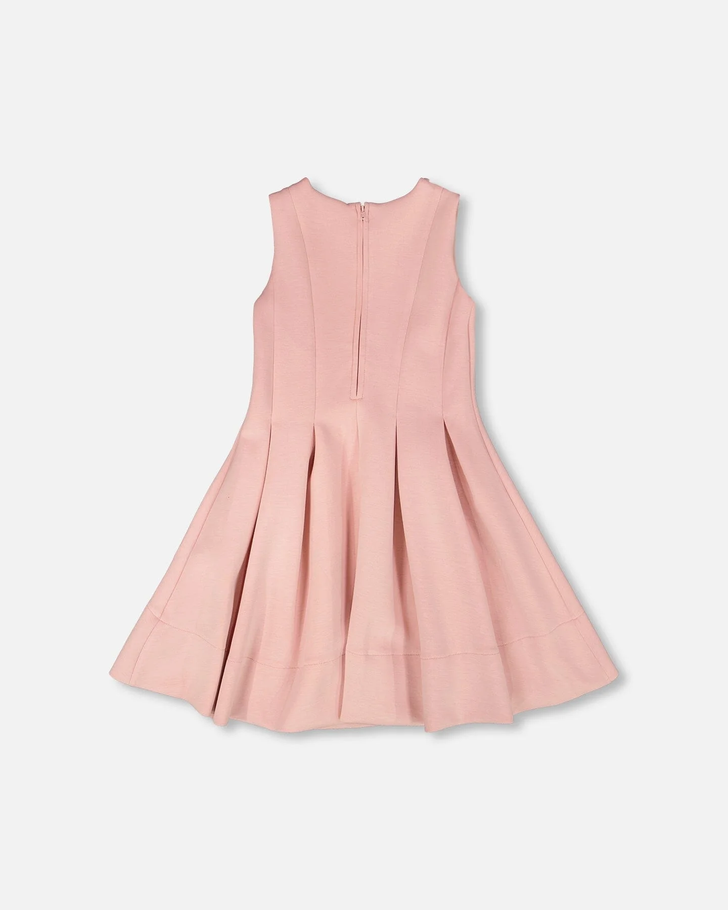 Sleeveless Neoprene Dress Pale Pink - Image 3