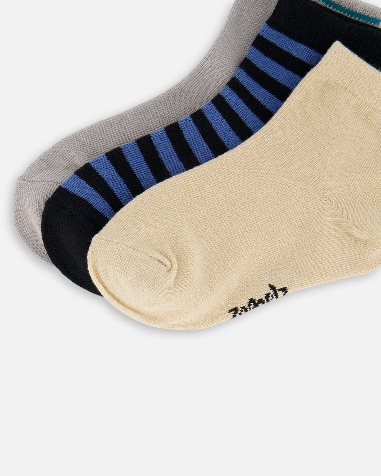 Socks (3 Pairs) Set Striped Blue And Black - Image 4