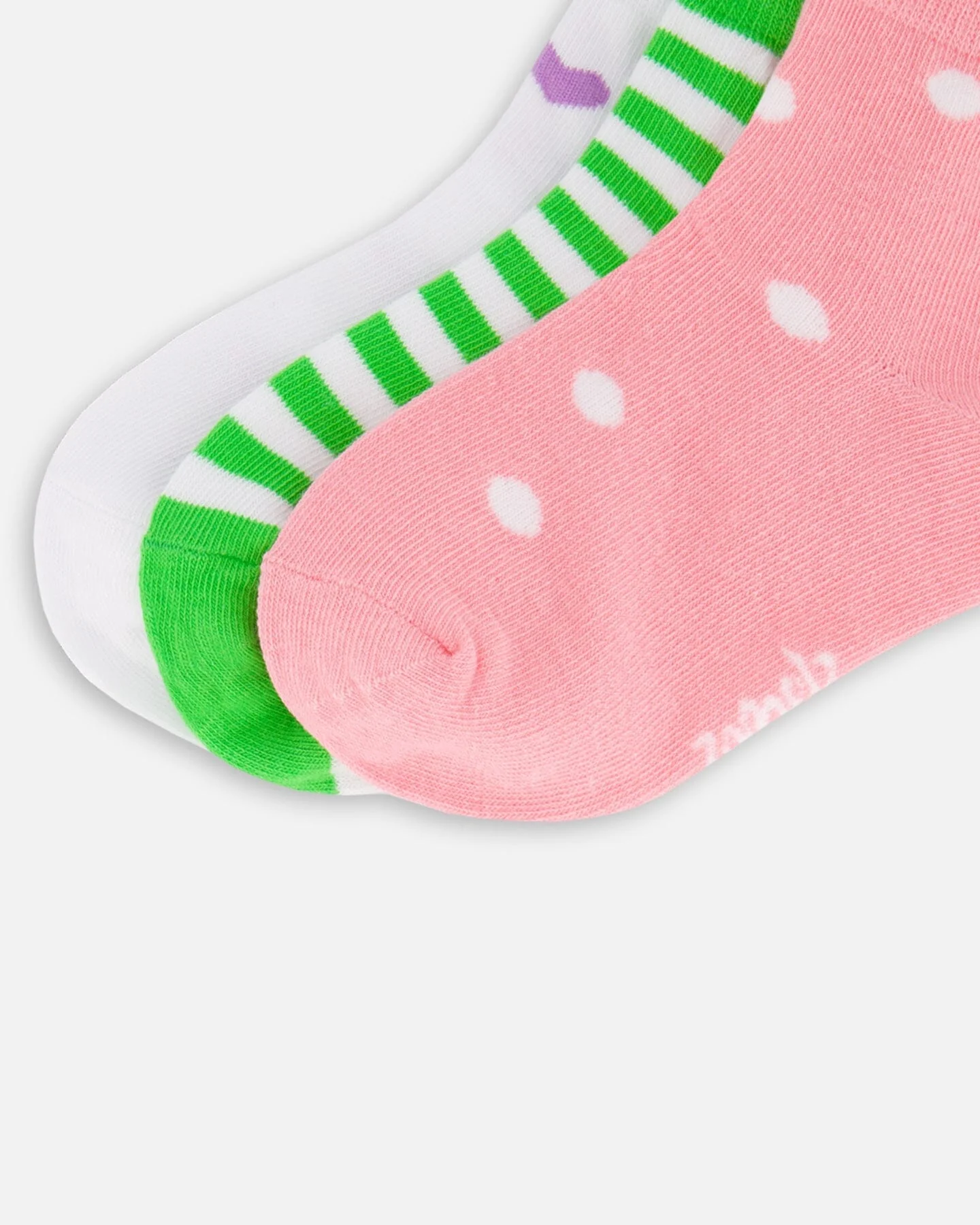 Socks (3 Pairs) Striped Green - Image 4