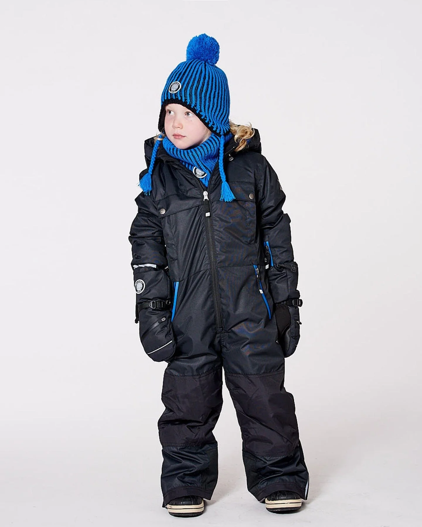 Solid One-Piece Teknik Snowsuit Black - Image 2