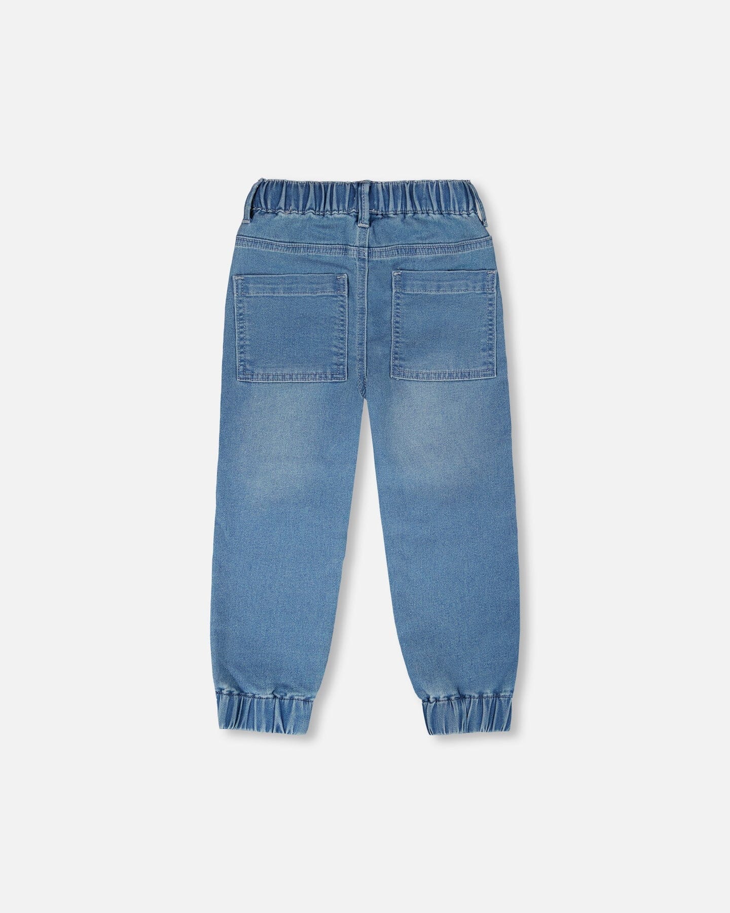 Stretch French Terry Denim Jogger Light Blue - Image 2