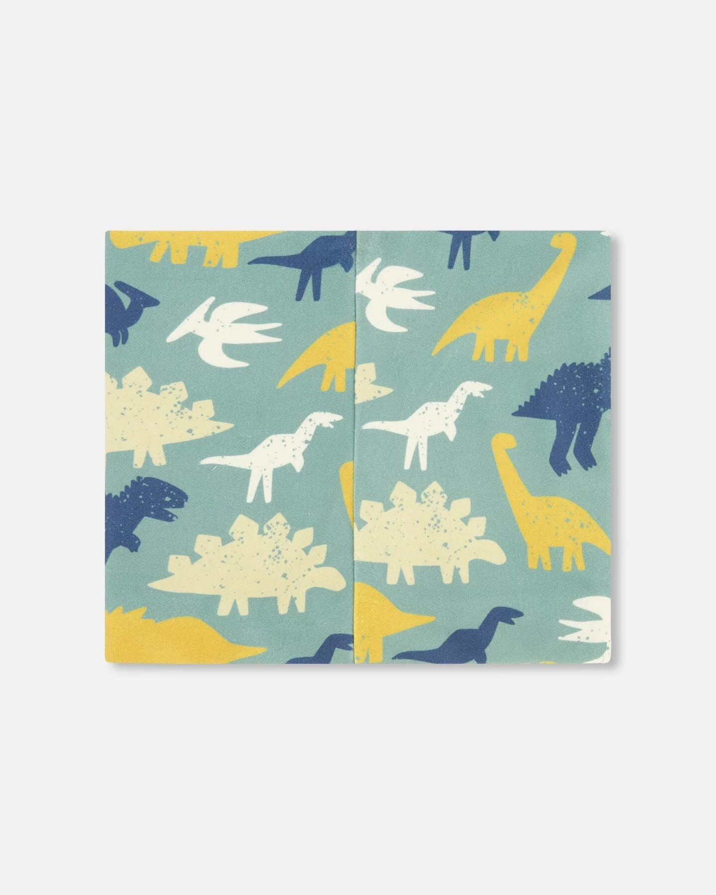 Stretch Jersey Neck Tube Green Dinosaur Print - Image 3