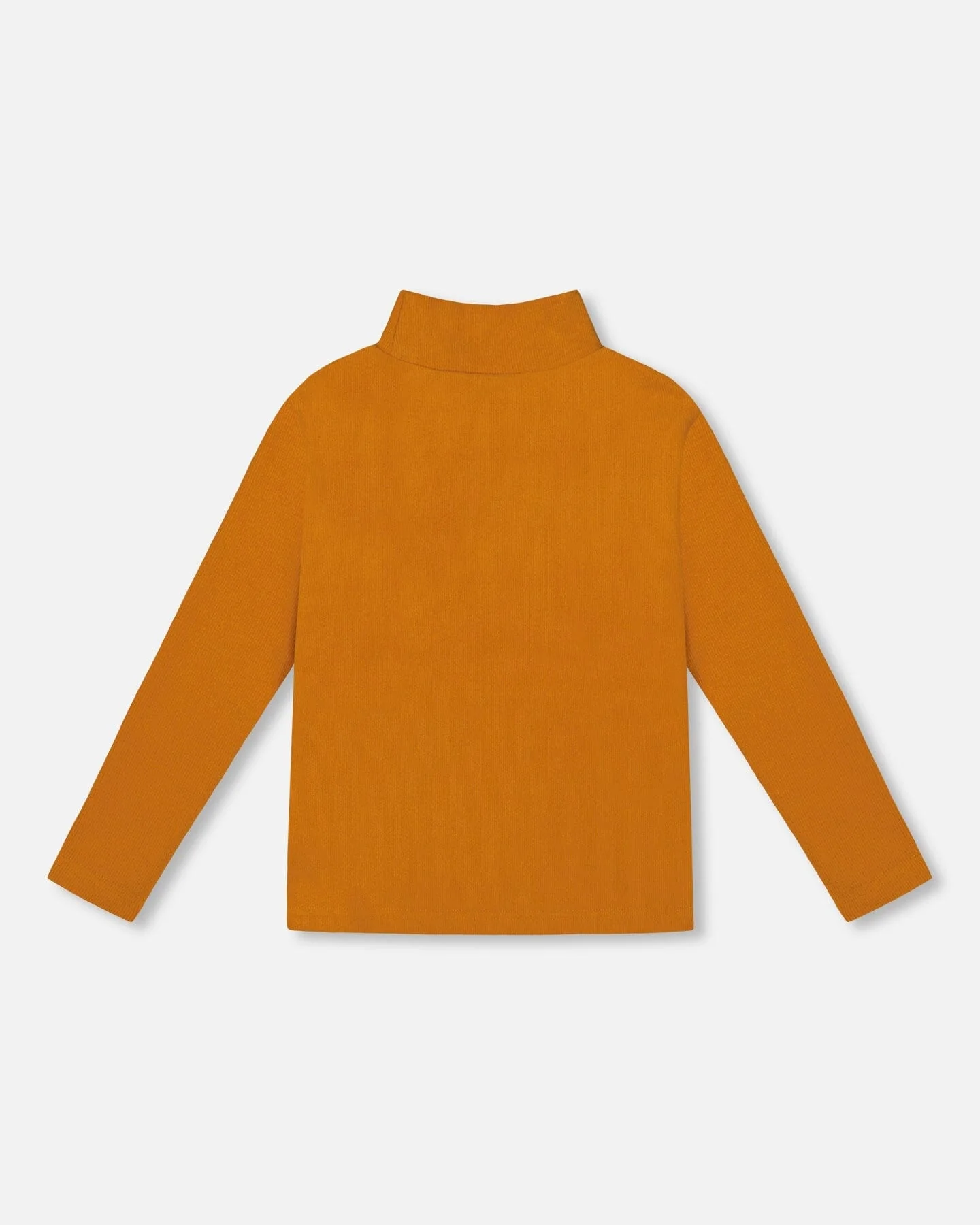 Super Soft Ribbed Mock Neck Top Golden Yellow - Image 2
