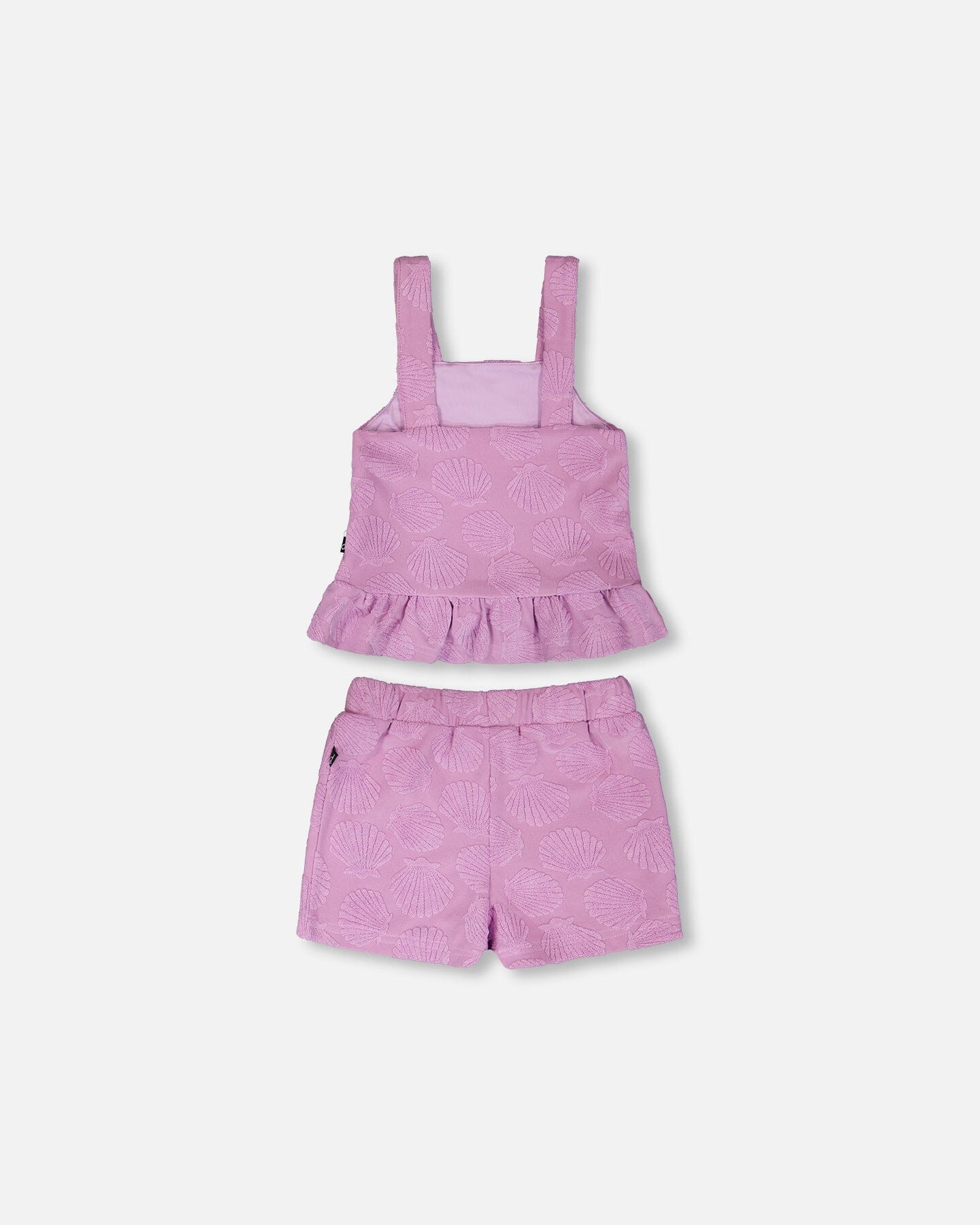 Terry Tank Top With Shorts Set Lilac - Image 5