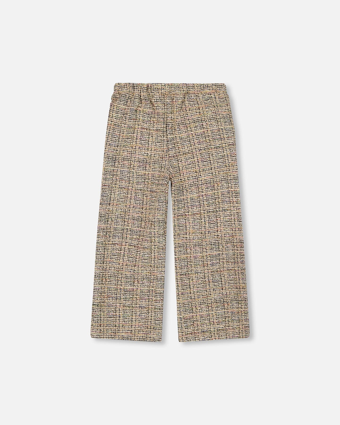 Tweed Flare Pants Beige And Black - Image 4