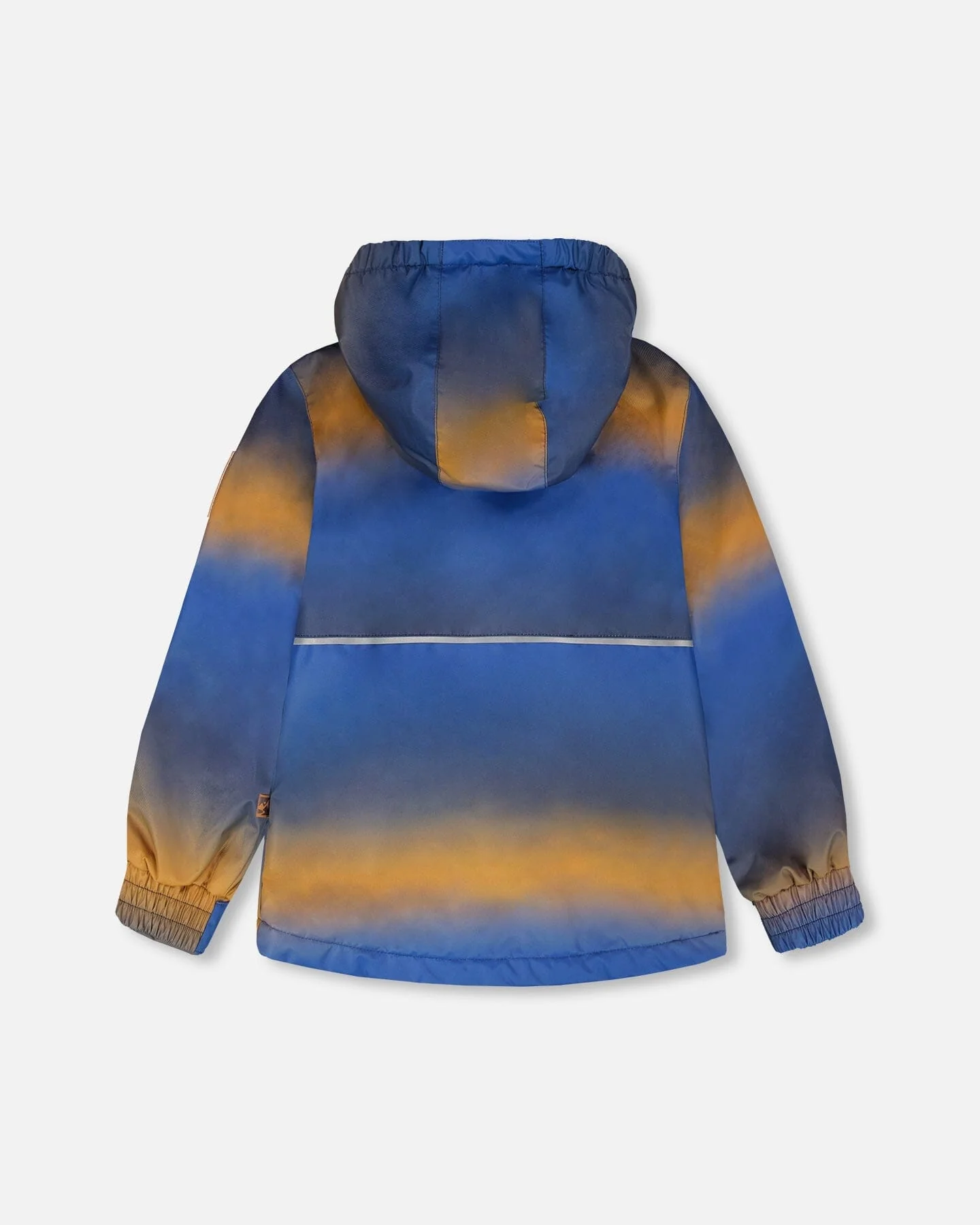 Two-Piece Mid-Season Outerwear Set Blue And Brown Gradient - Image 3