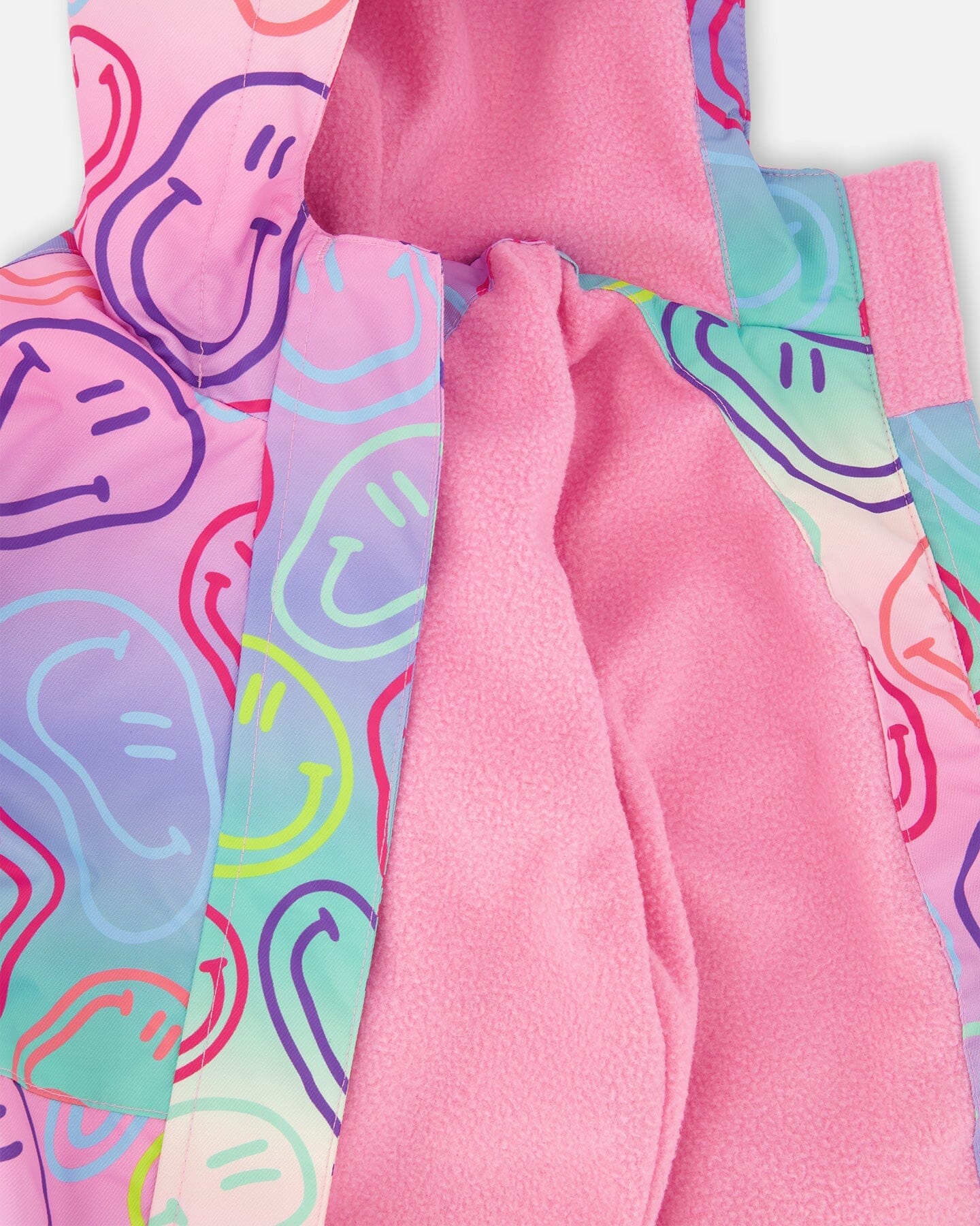 Two-Piece Mid-Season Outerwear Set Multicolored Printed Smileys - Image 8