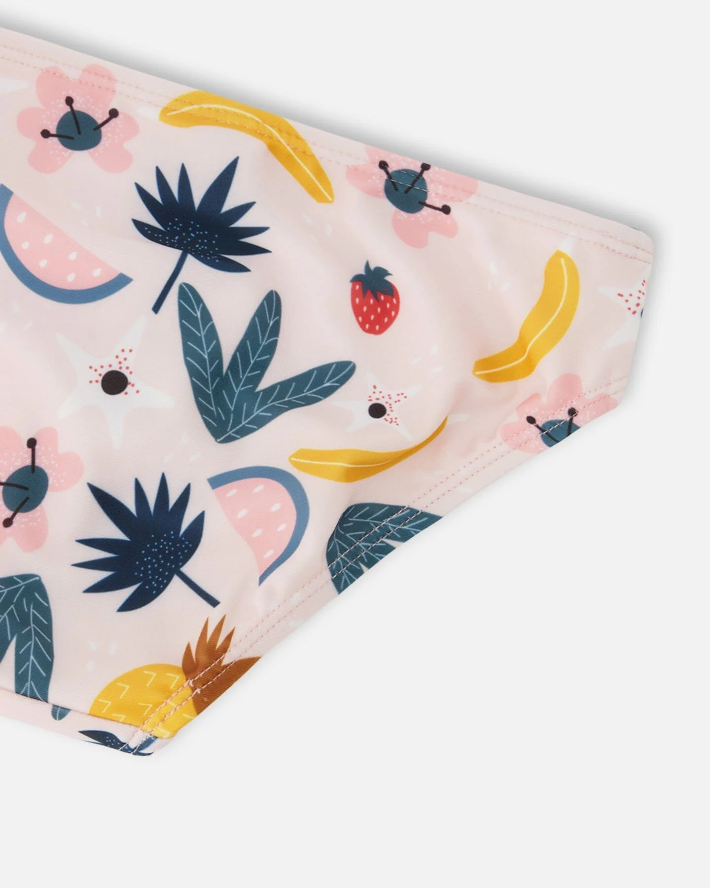 Two-Piece Swimsuit Pink Printed Fruits - Image 6