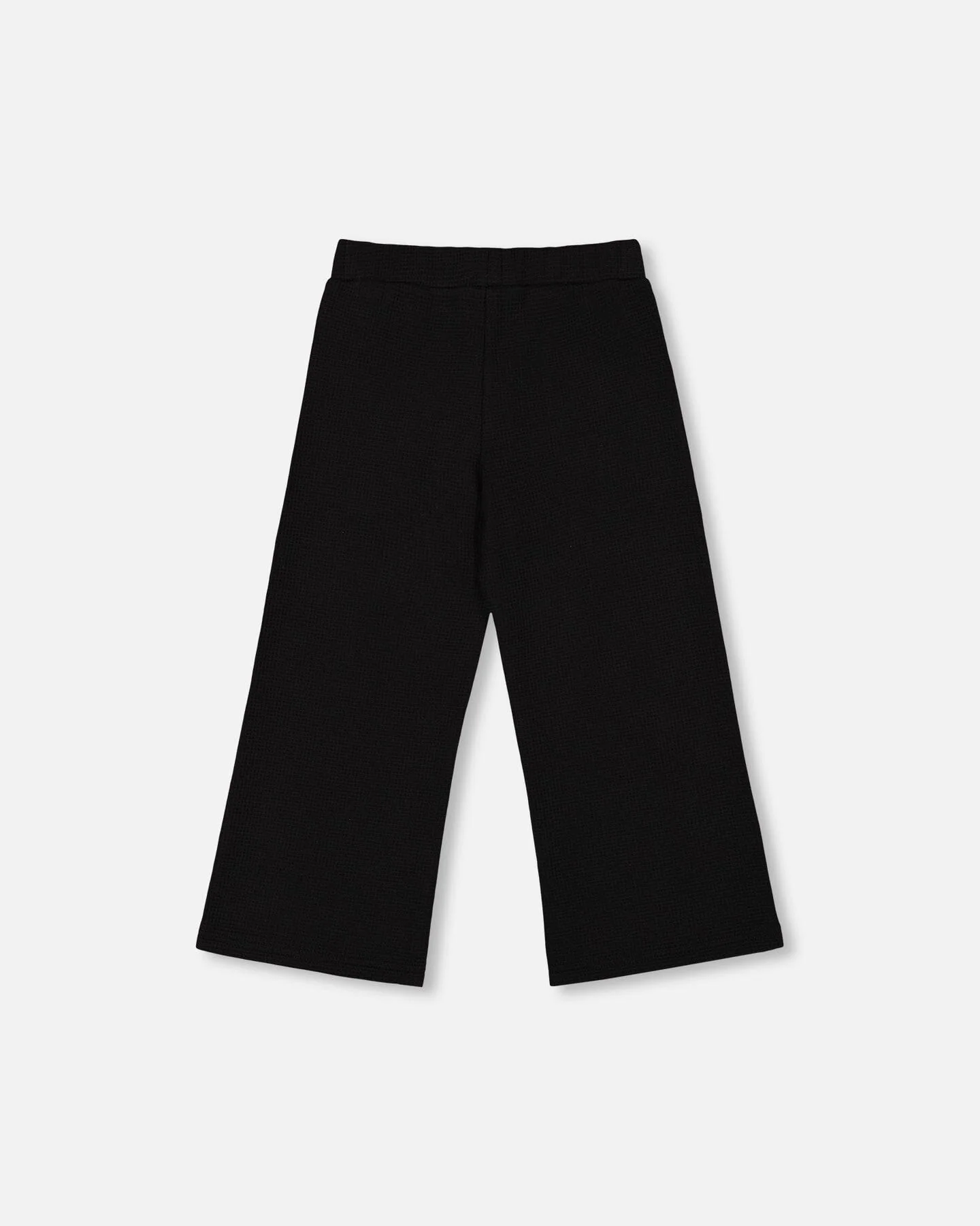 Waffle Flare Leg Pants Black - Image 4