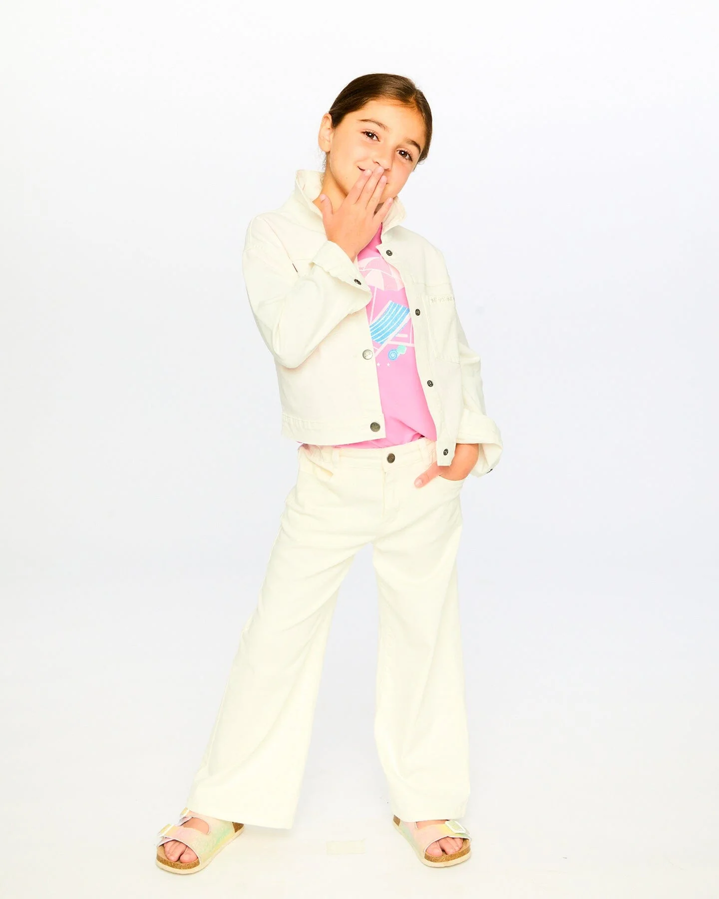 Wide Leg Jeans White - Image 2