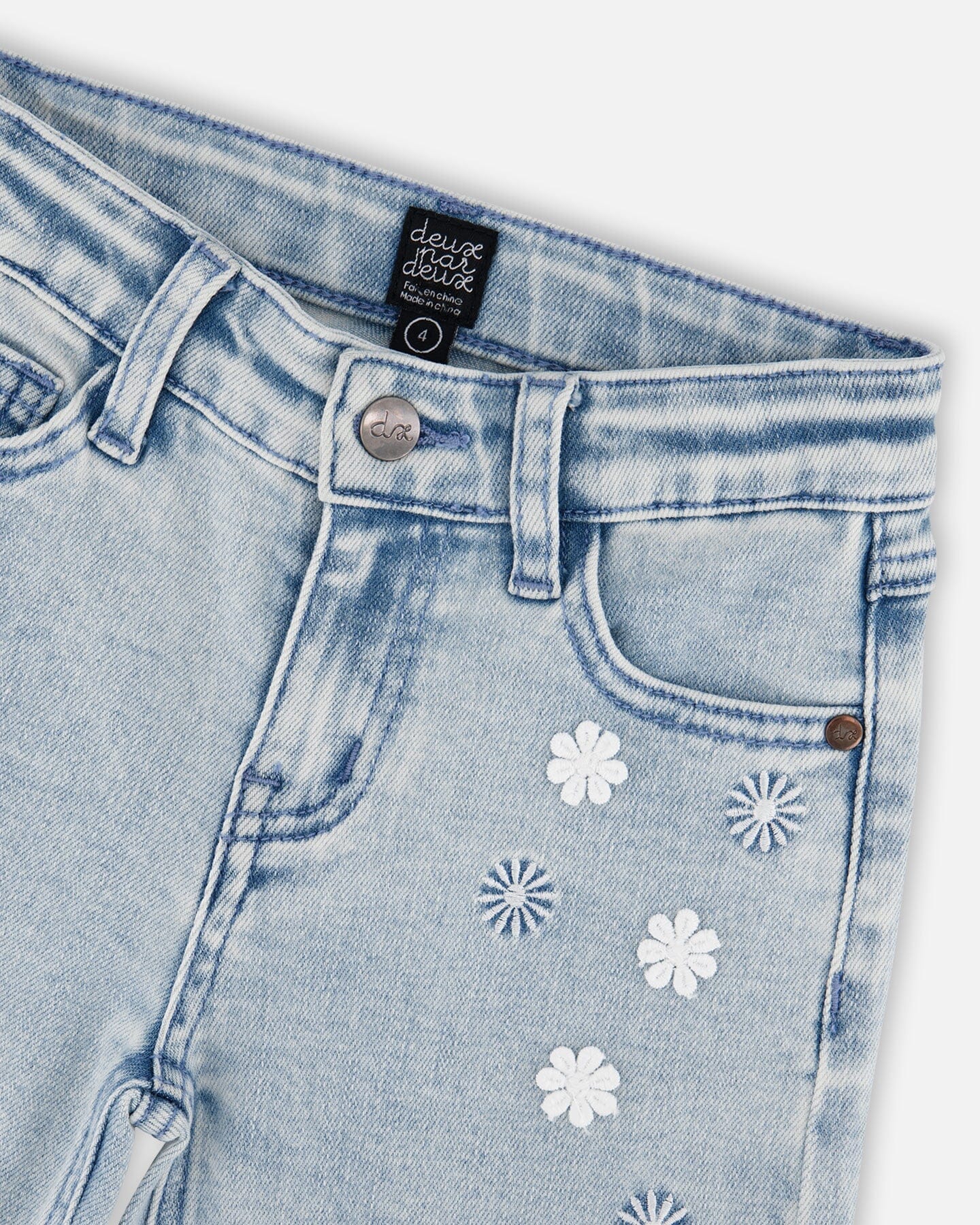 Wide Leg Light Blue Denim Jeans - Image 6